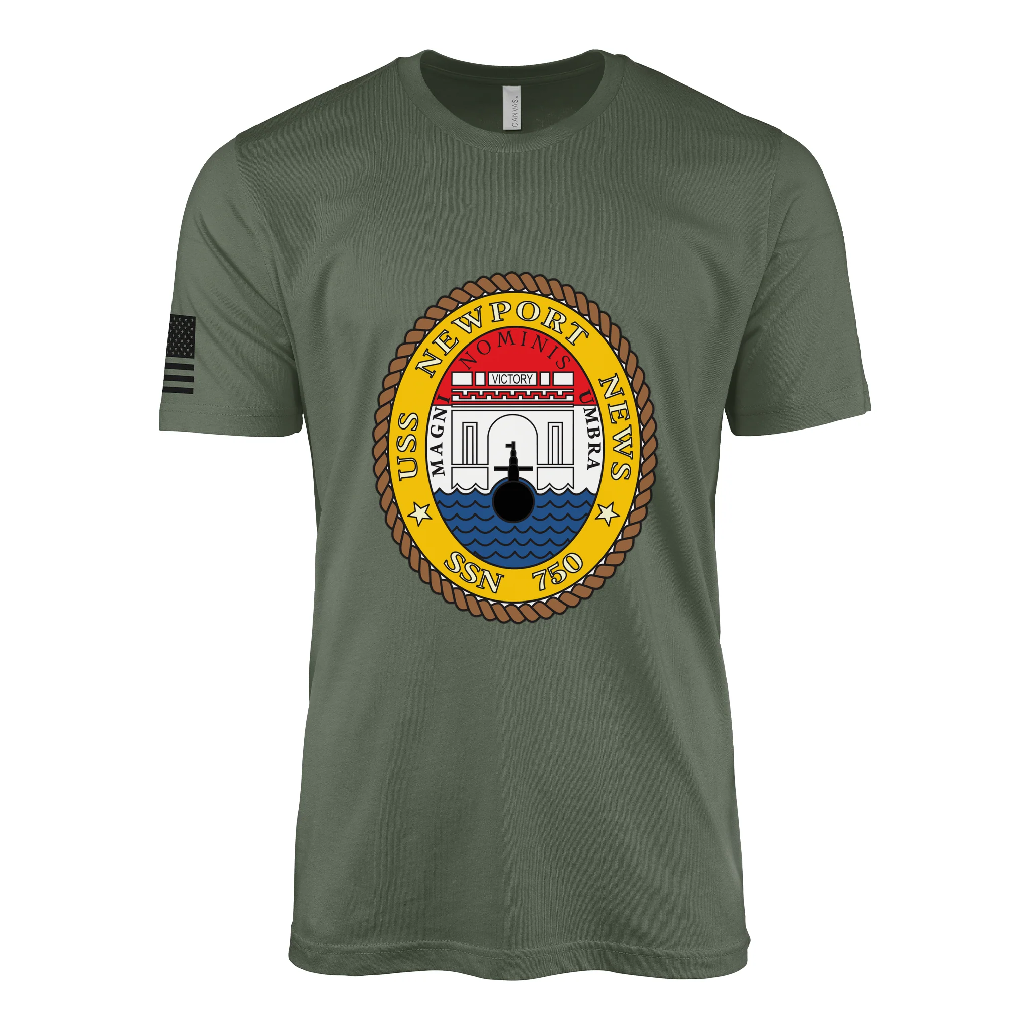 USS Newport News (SSN-750) Submarine T-Shirt - Image 4