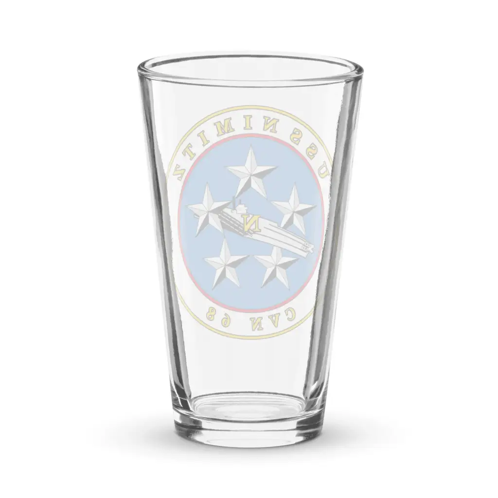USS Nimitz (CVN-68) Beer Pint Glass - Image 2