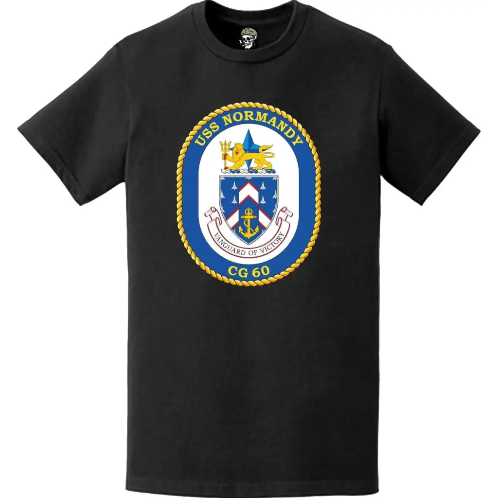 USS Normandy (CG-60) Ship's Crest Logo T-Shirt
