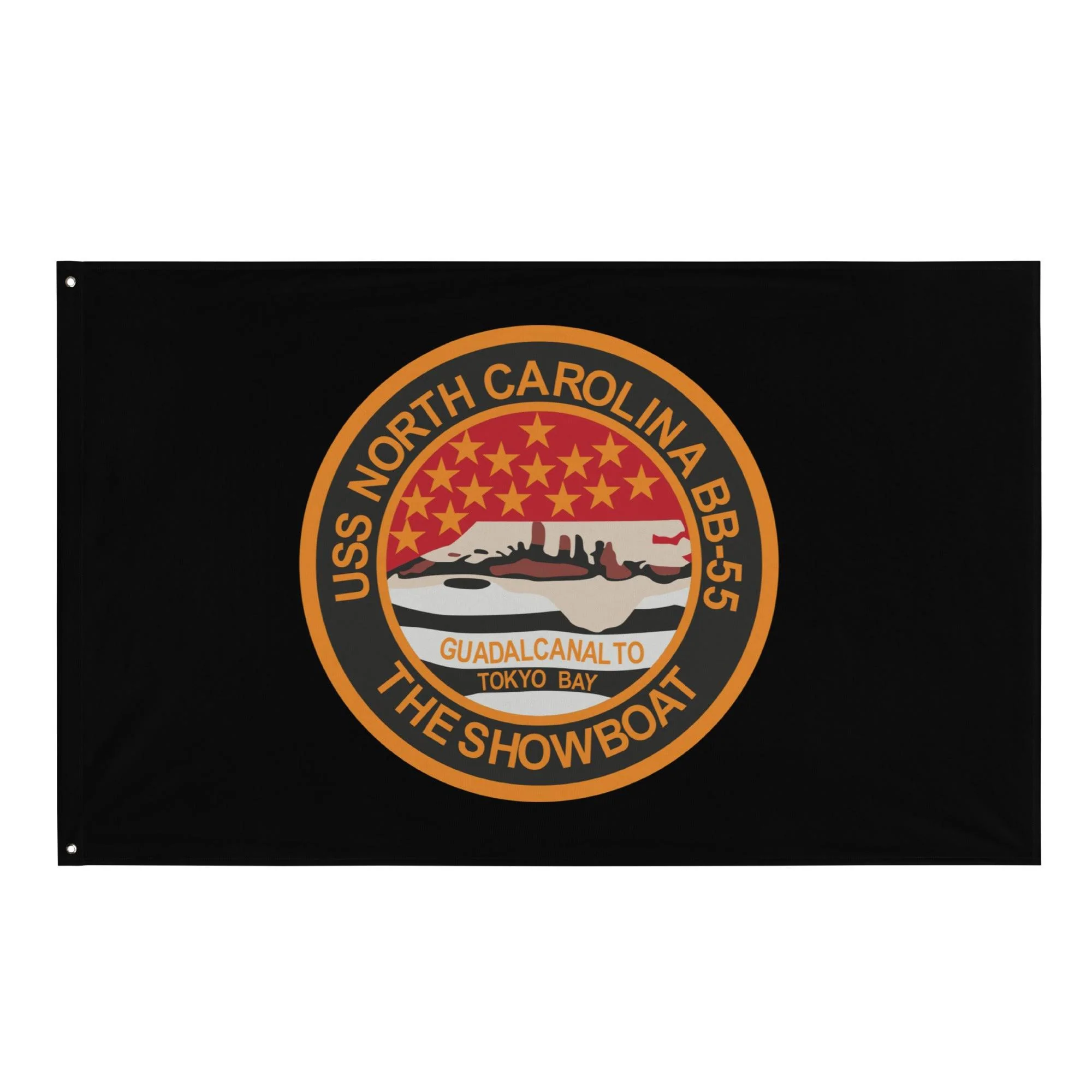 USS North Carolina (BB-55) Battleship Legacy Indoor Wall Flag