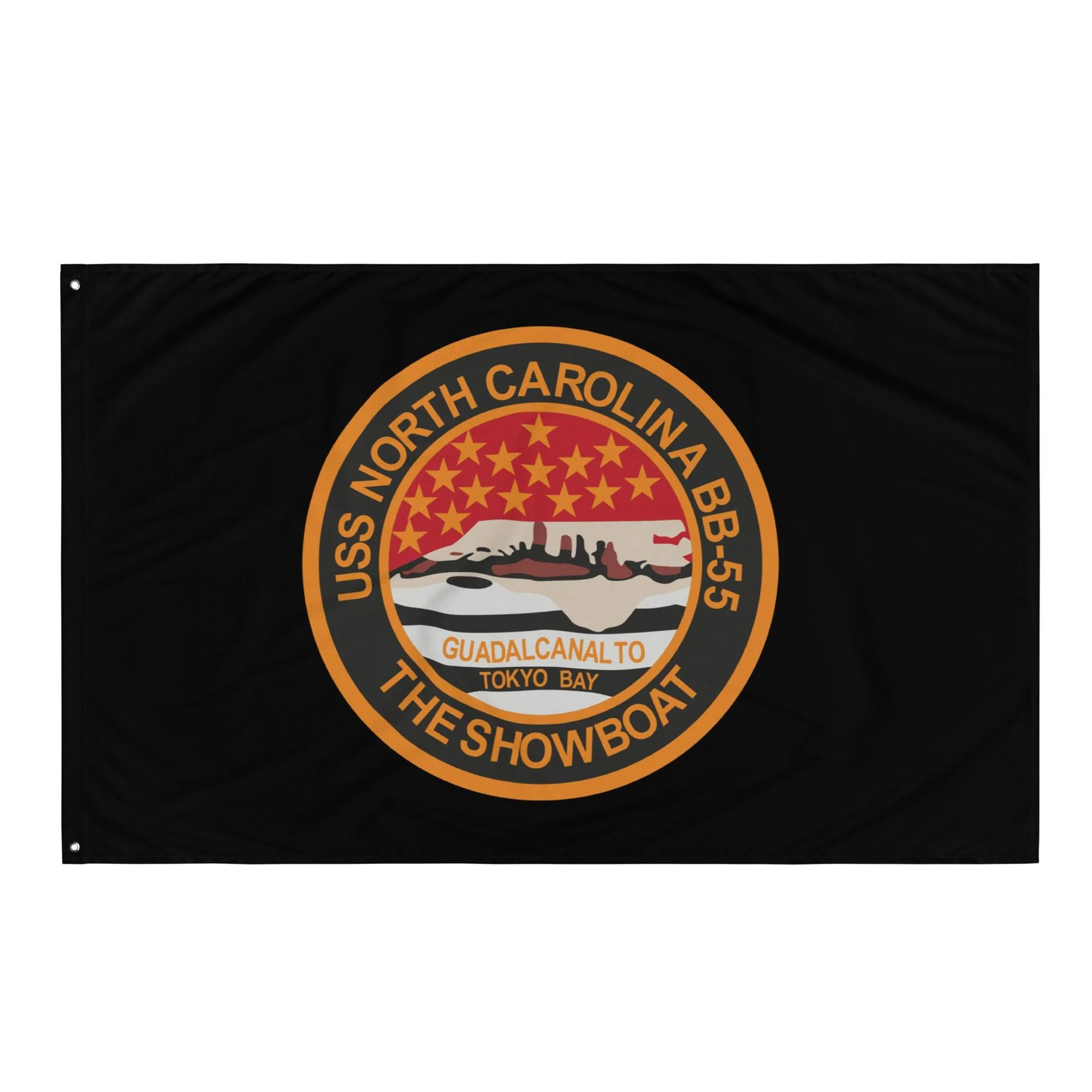 USS North Carolina (BB-55) Battleship Legacy Indoor Wall Flag - Image 3