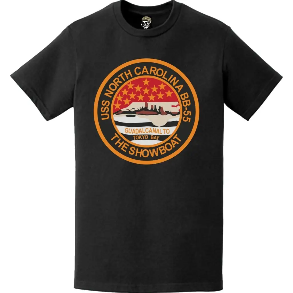 USS North Carolina (BB-55) Battleship Logo Emblem T-Shirt