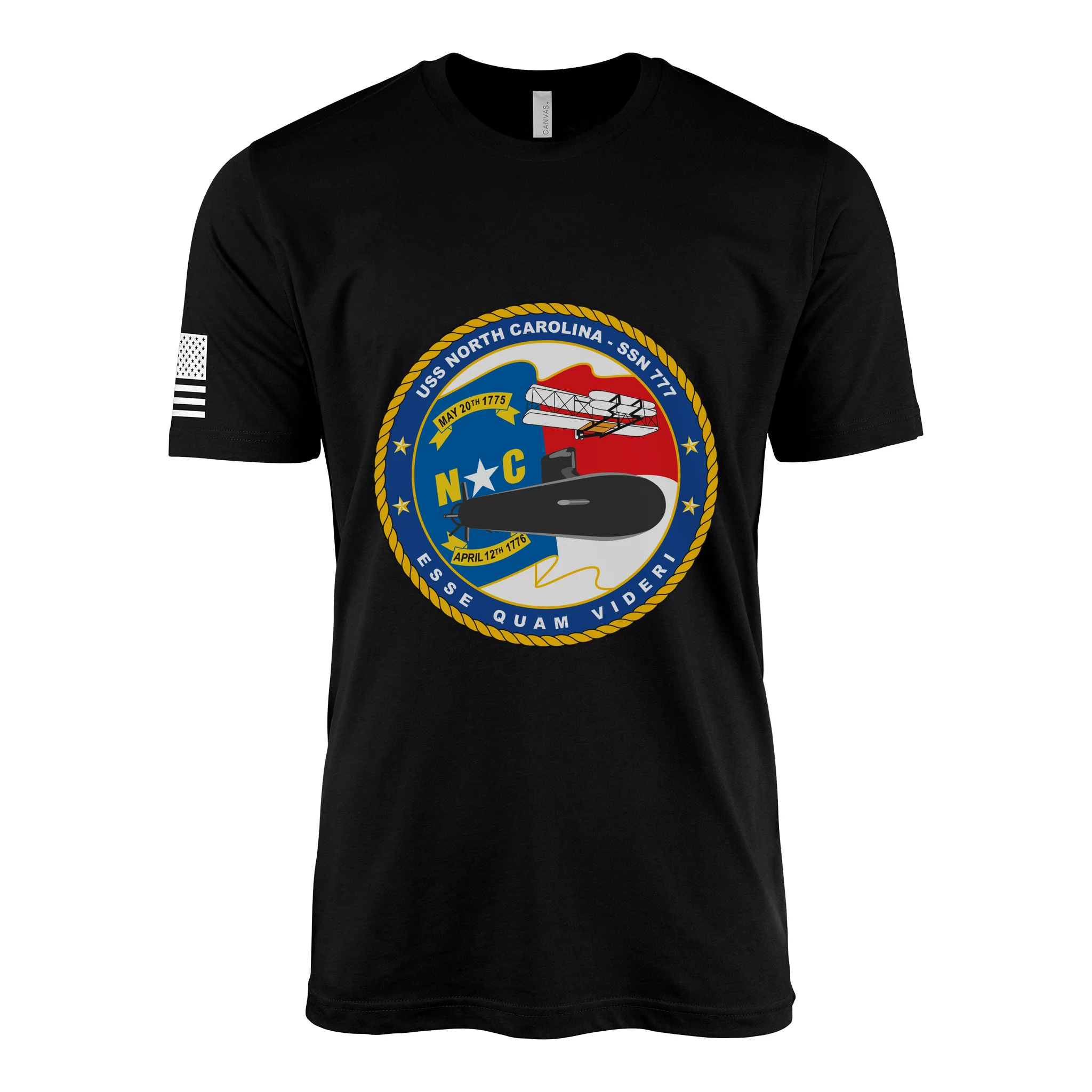 USS North Carolina (SSN-777) Submarine T-Shirt - Image 3