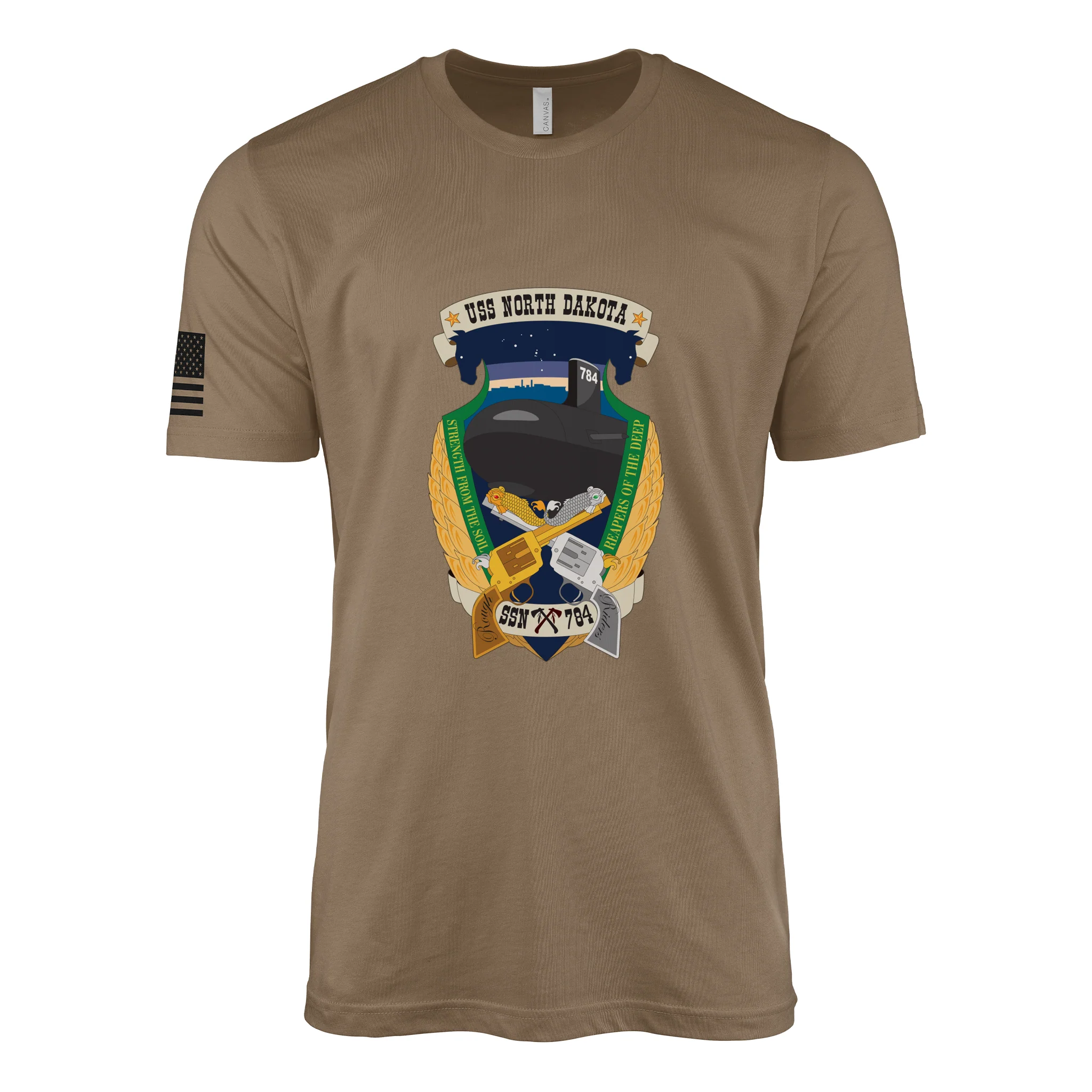 USS North Dakota (SSN-784) Submarine T-Shirt - Image 2
