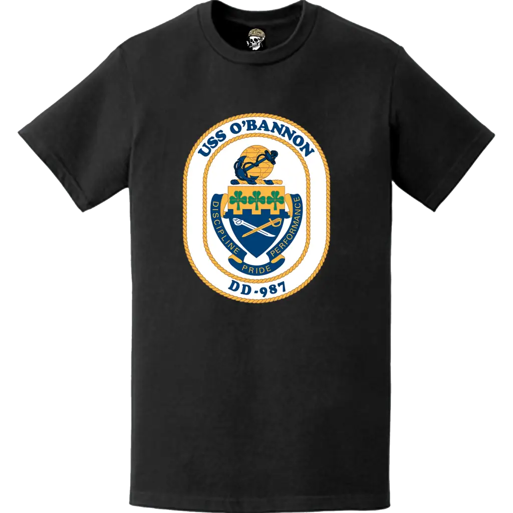 USS O'Bannon (DD-987) Ship's Crest Logo T-Shirt