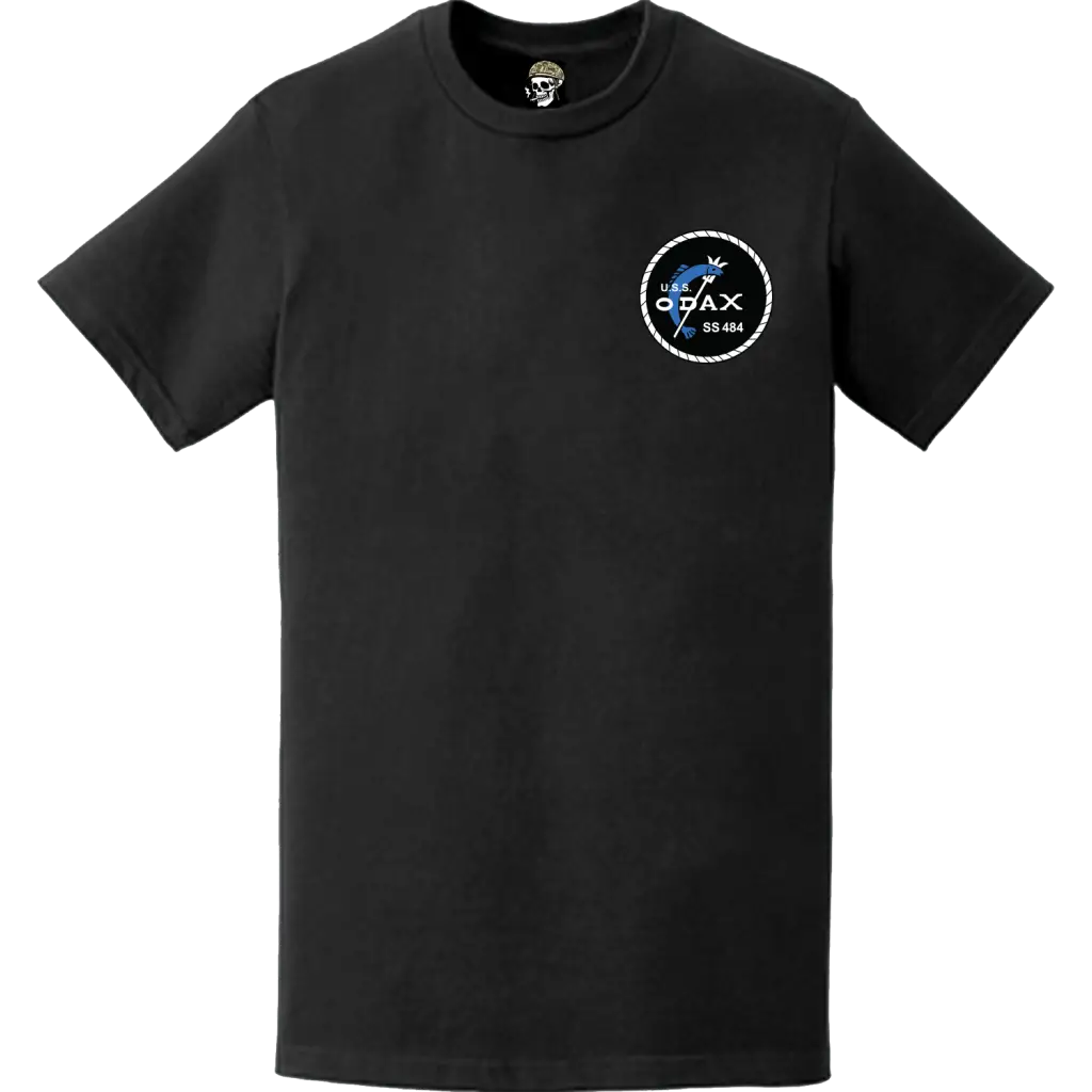USS Odax (SS-484) Submarine Left Chest Logo Emblem T-Shirt