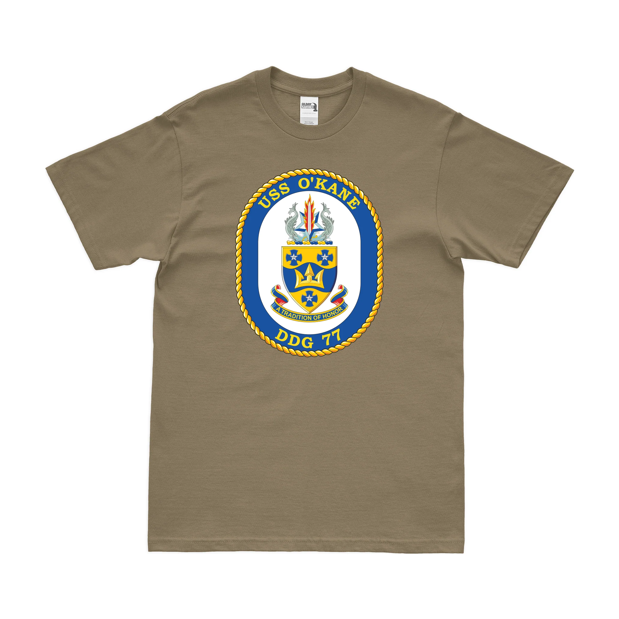 USS O'Kane (DDG-77) Logo Emblem T-Shirt - Image 3
