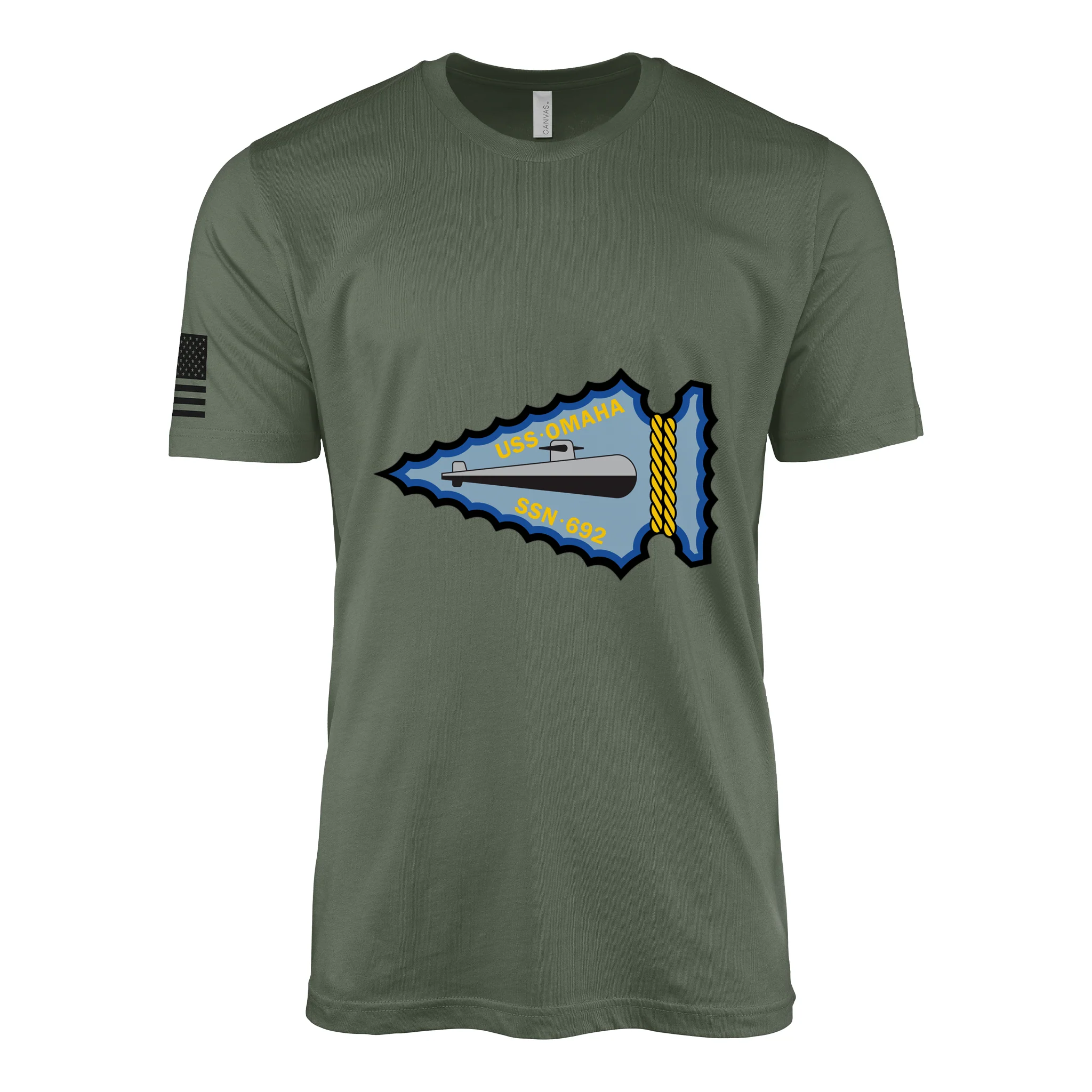 USS Omaha (SSN-692) Submarine T-Shirt - Image 4