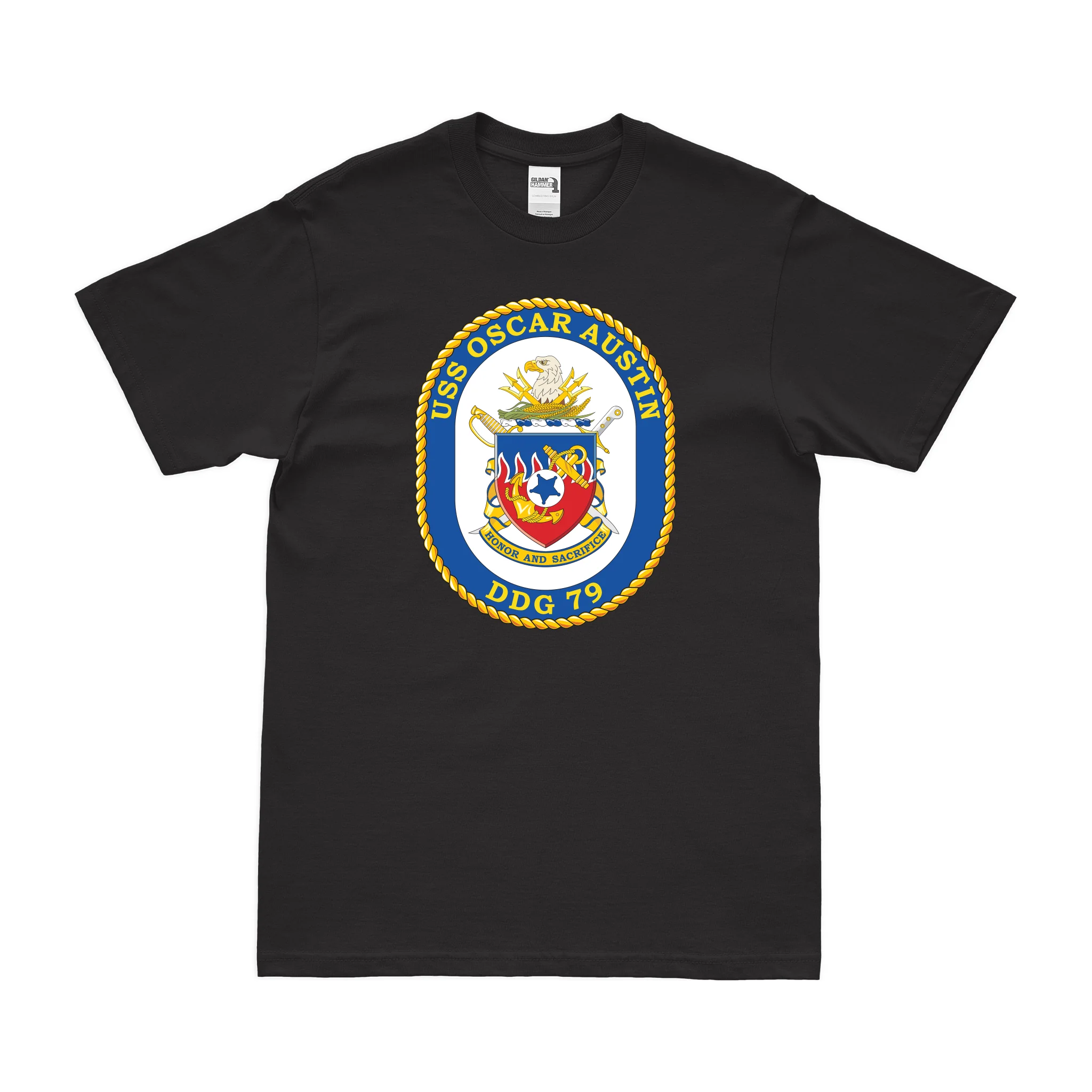 USS Oscar Austin (DDG-79) Logo Emblem T-Shirt