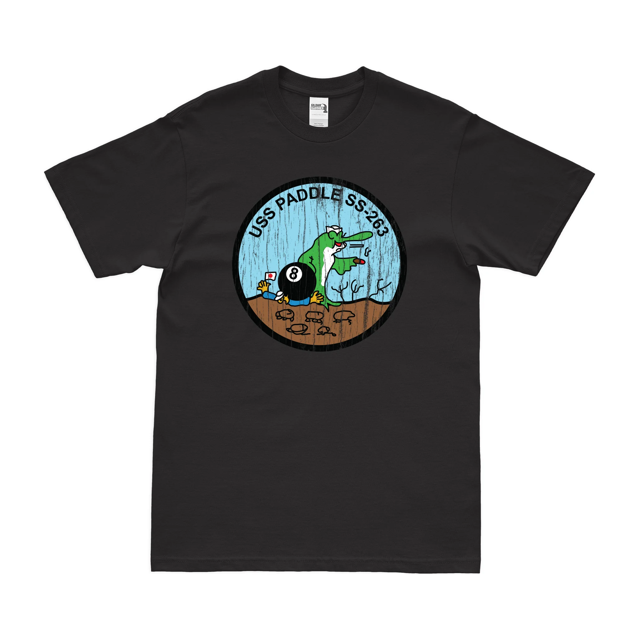 USS Paddle (SS-263) Gato-class Submarine T-Shirt - Image 3