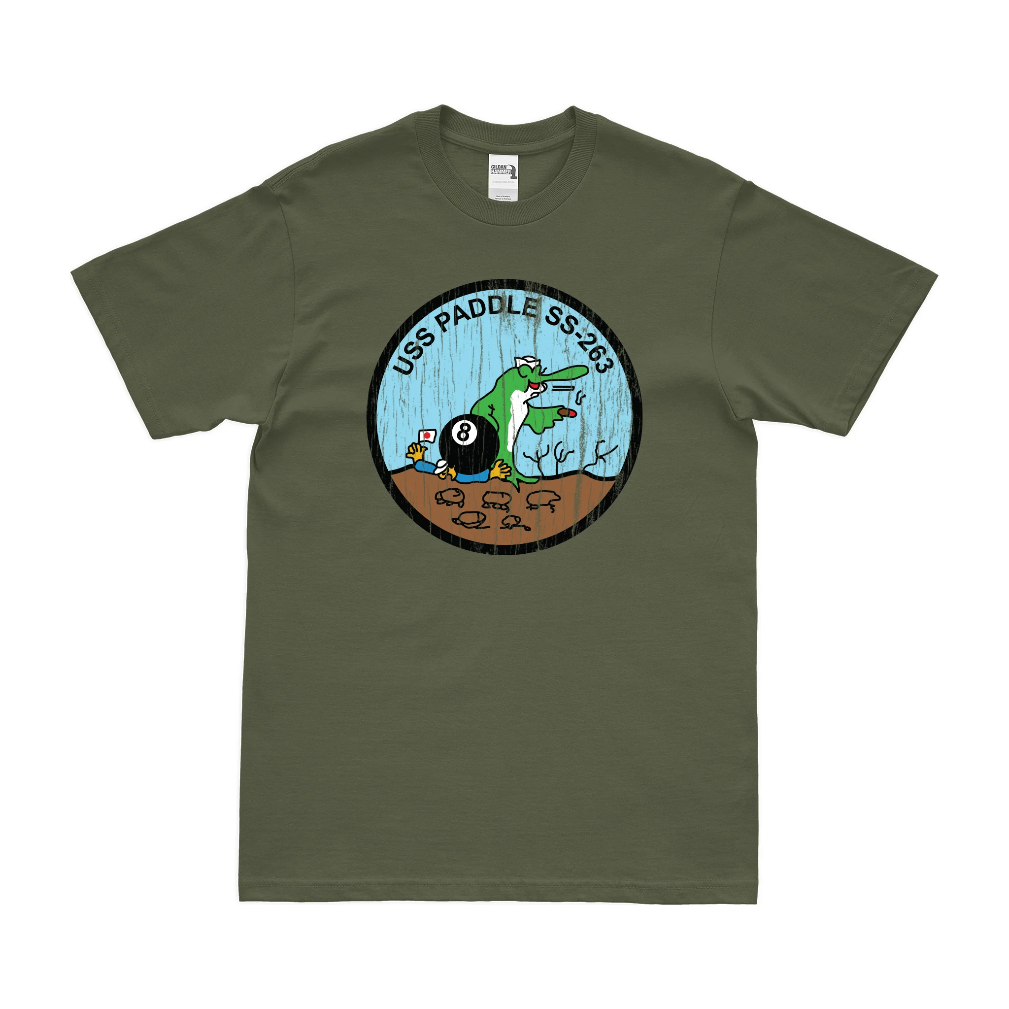 USS Paddle (SS-263) Gato-class Submarine T-Shirt - Image 4