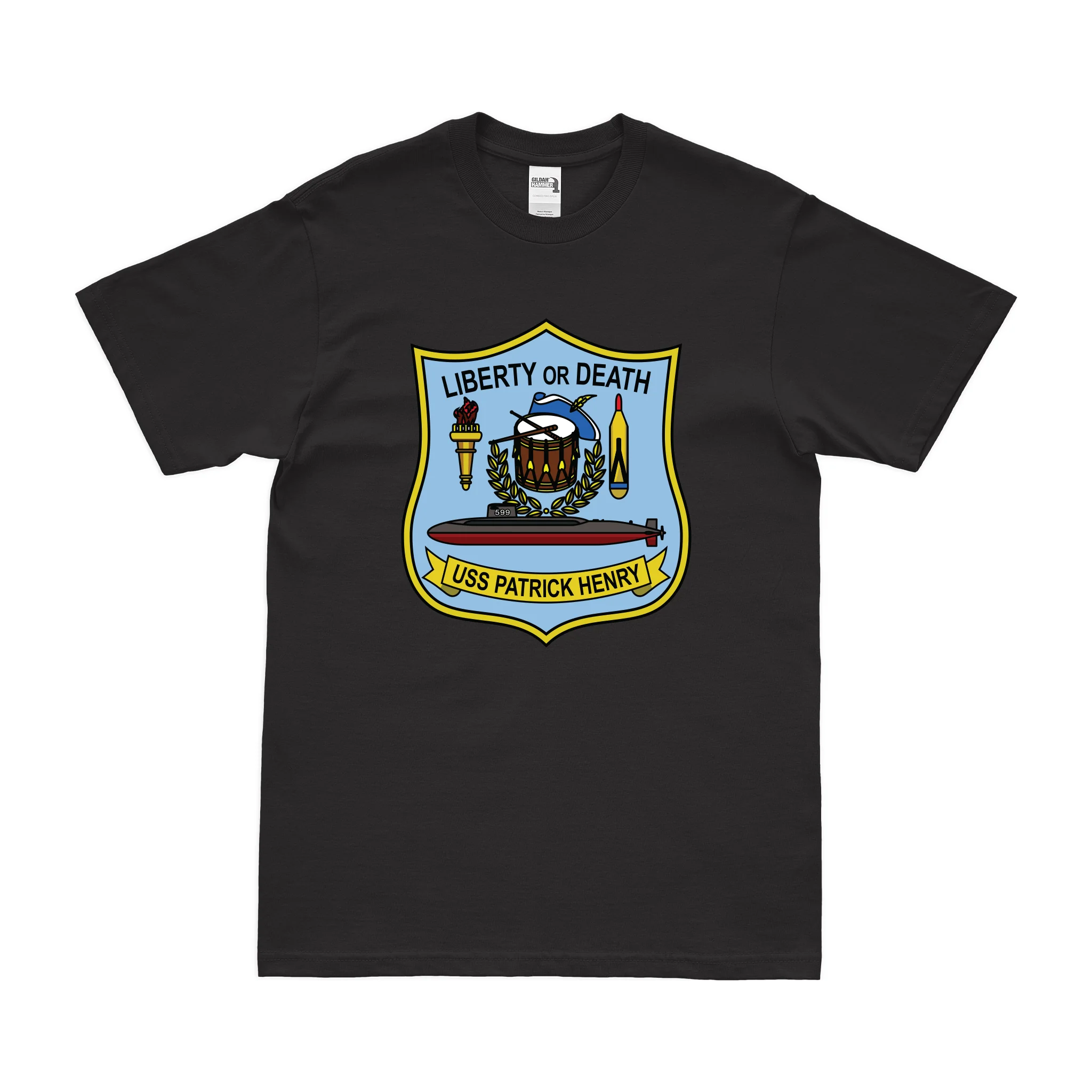 USS Patrick Henry (SSBN-599) Ballistic-Missile Submarine T-Shirt