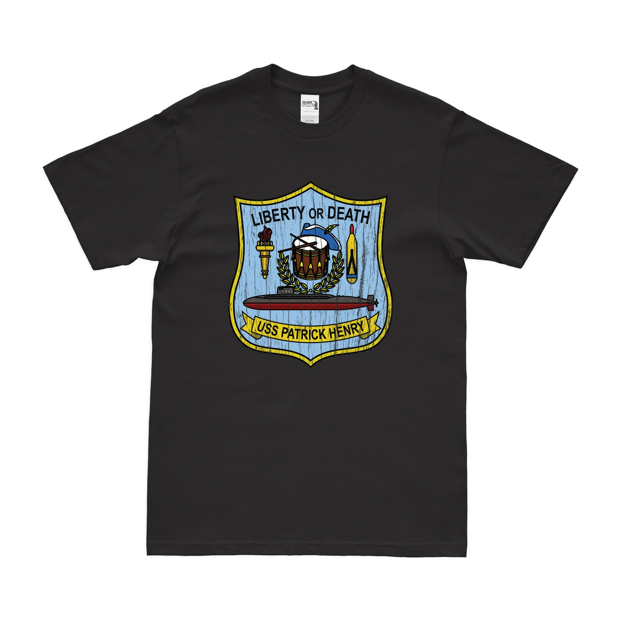 USS Patrick Henry (SSBN-599) Ballistic-Missile Submarine T-Shirt - Image 3