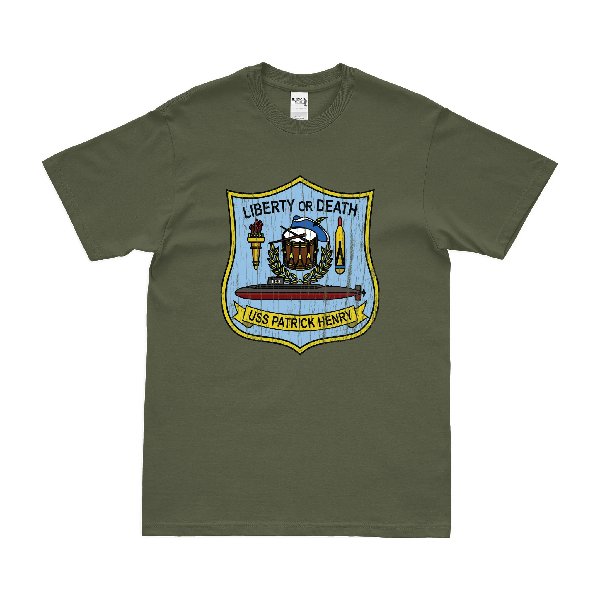 USS Patrick Henry (SSBN-599) Ballistic-Missile Submarine T-Shirt - Image 4