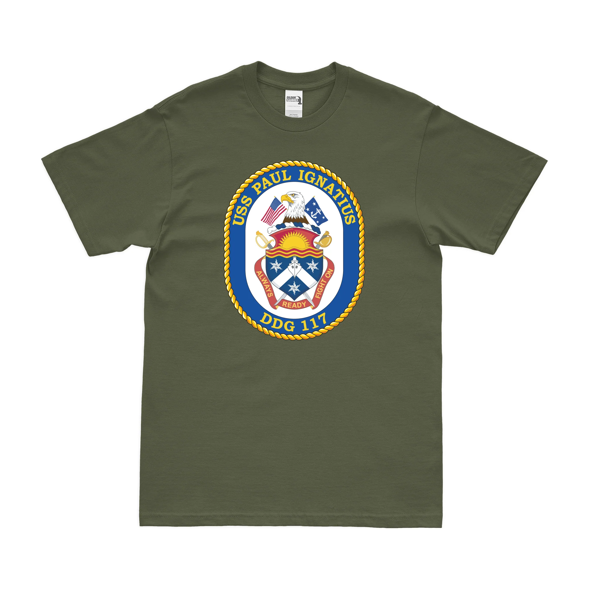 USS Paul Ignatius (DDG-117) Logo Emblem T-Shirt - Image 2
