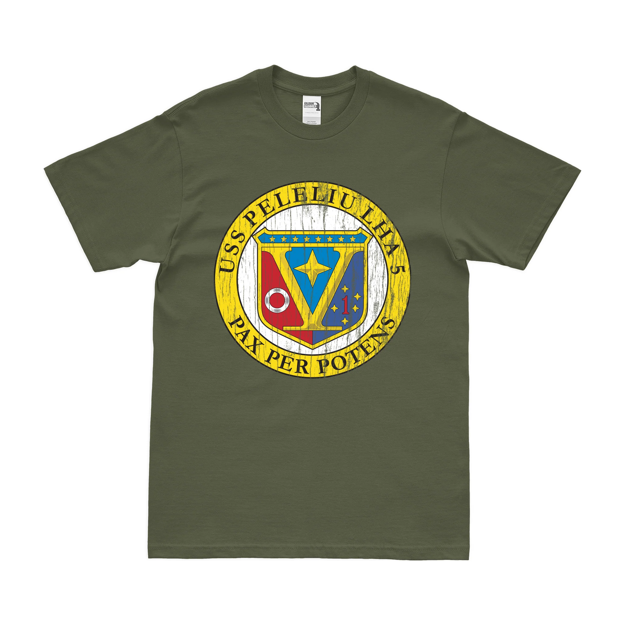 USS Peleliu (LHA-5) Emblem T-Shirt - Image 4