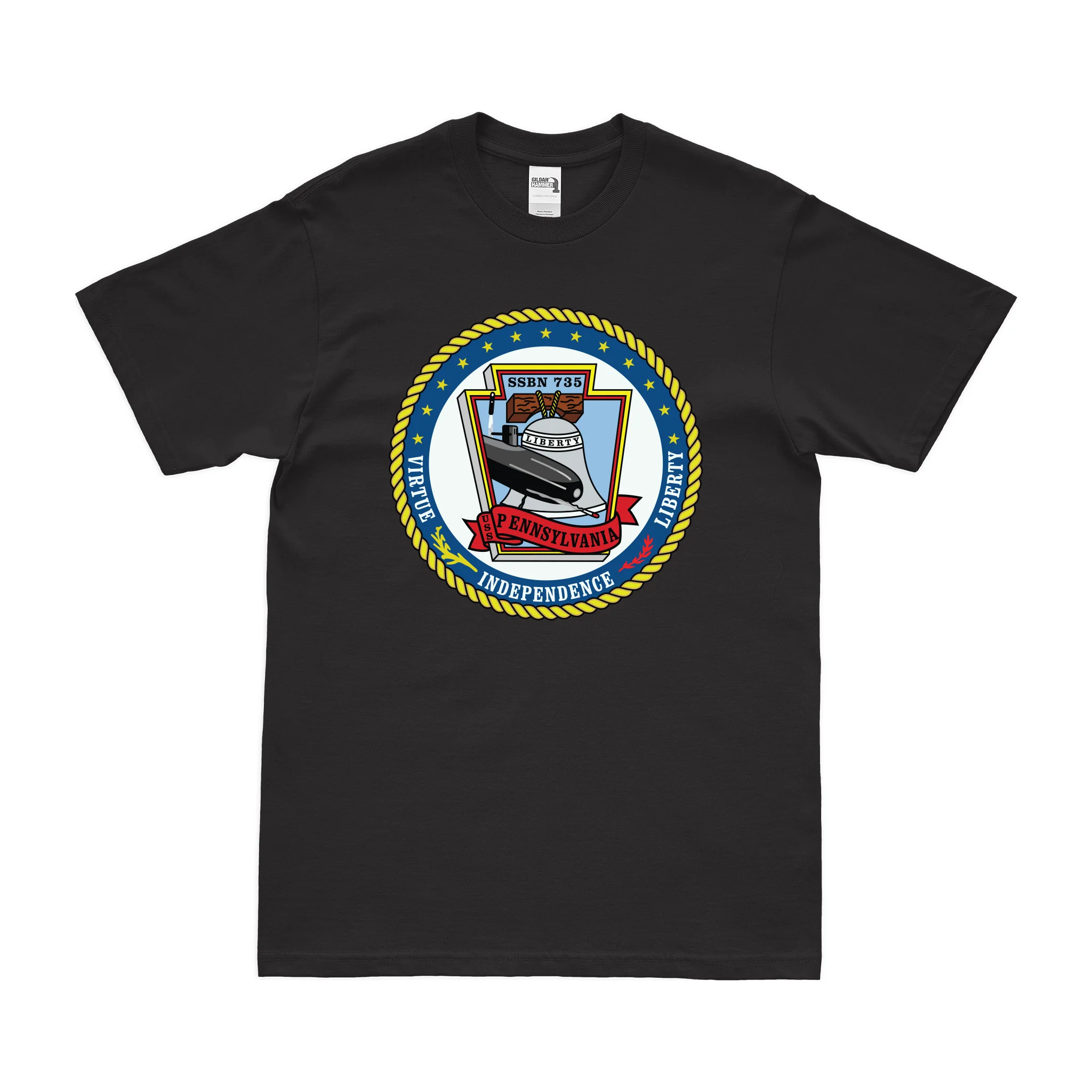 USS Pennsylvania (SSBN-735) Ballistic-Missile Submarine T-Shirt
