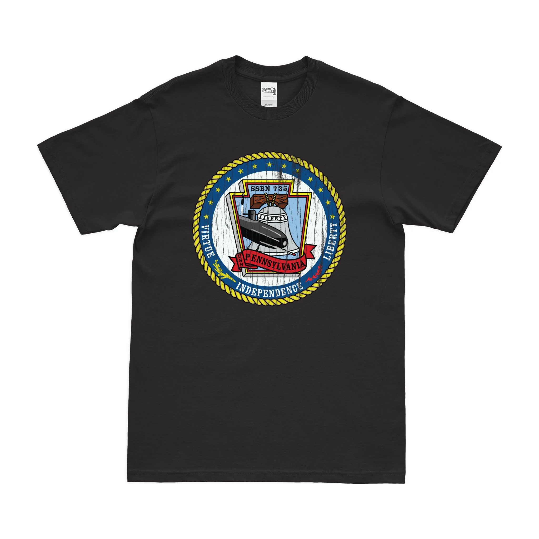 USS Pennsylvania (SSBN-735) Ballistic-Missile Submarine T-Shirt - Image 3