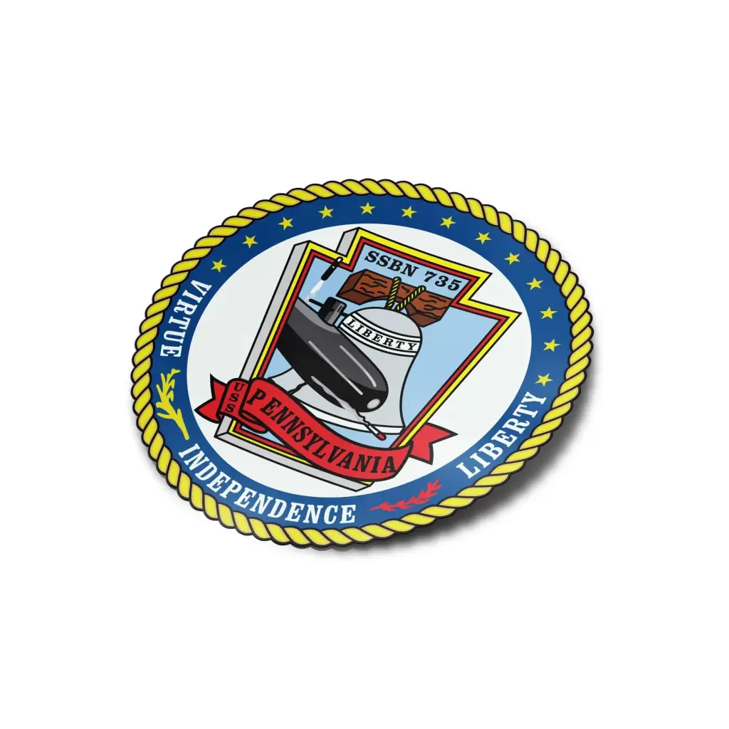 USS Pennsylvania (SSBN-735) Die-Cut Vinyl Sticker Decal