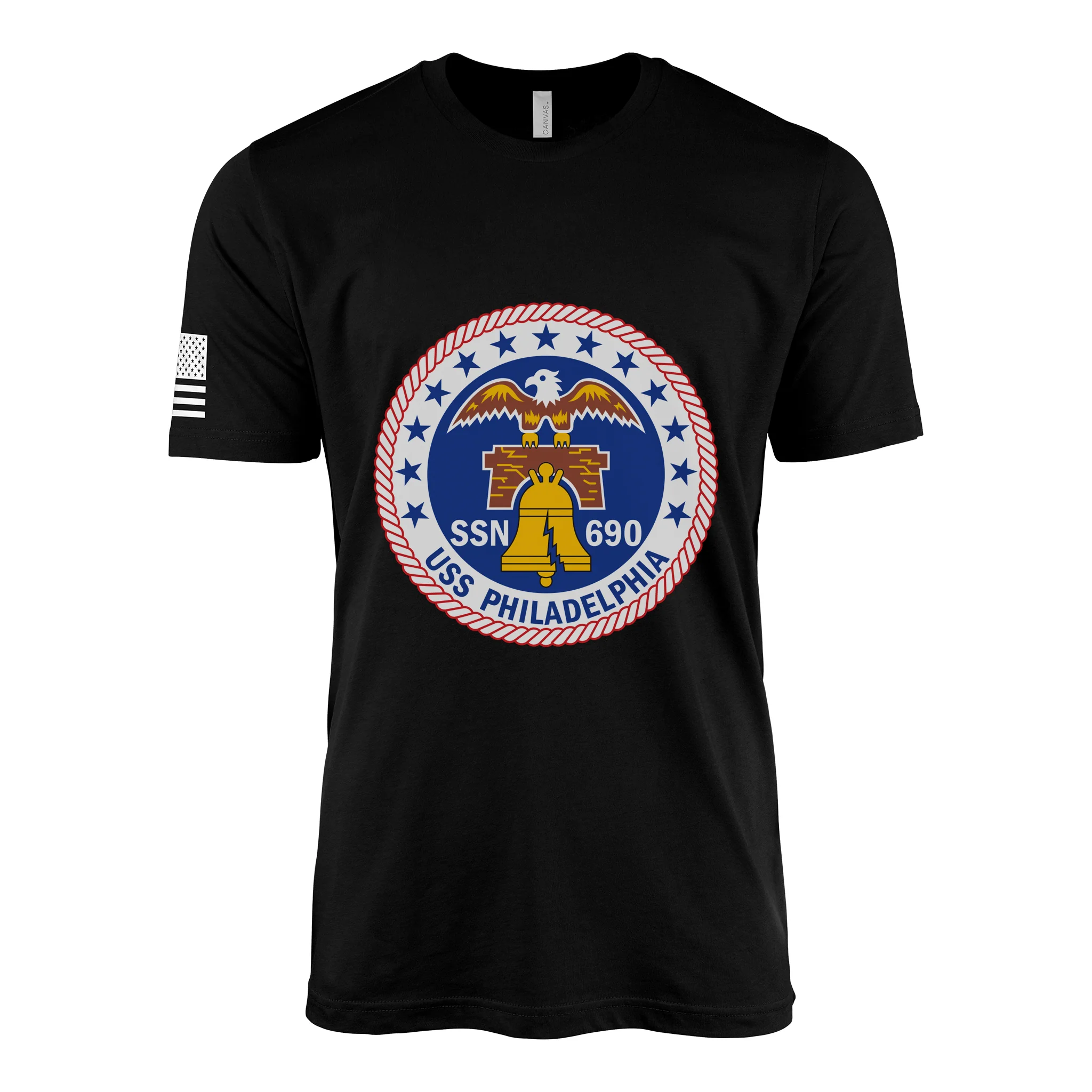 USS Philadelphia (SSN-690) Submarine T-Shirt - Image 3