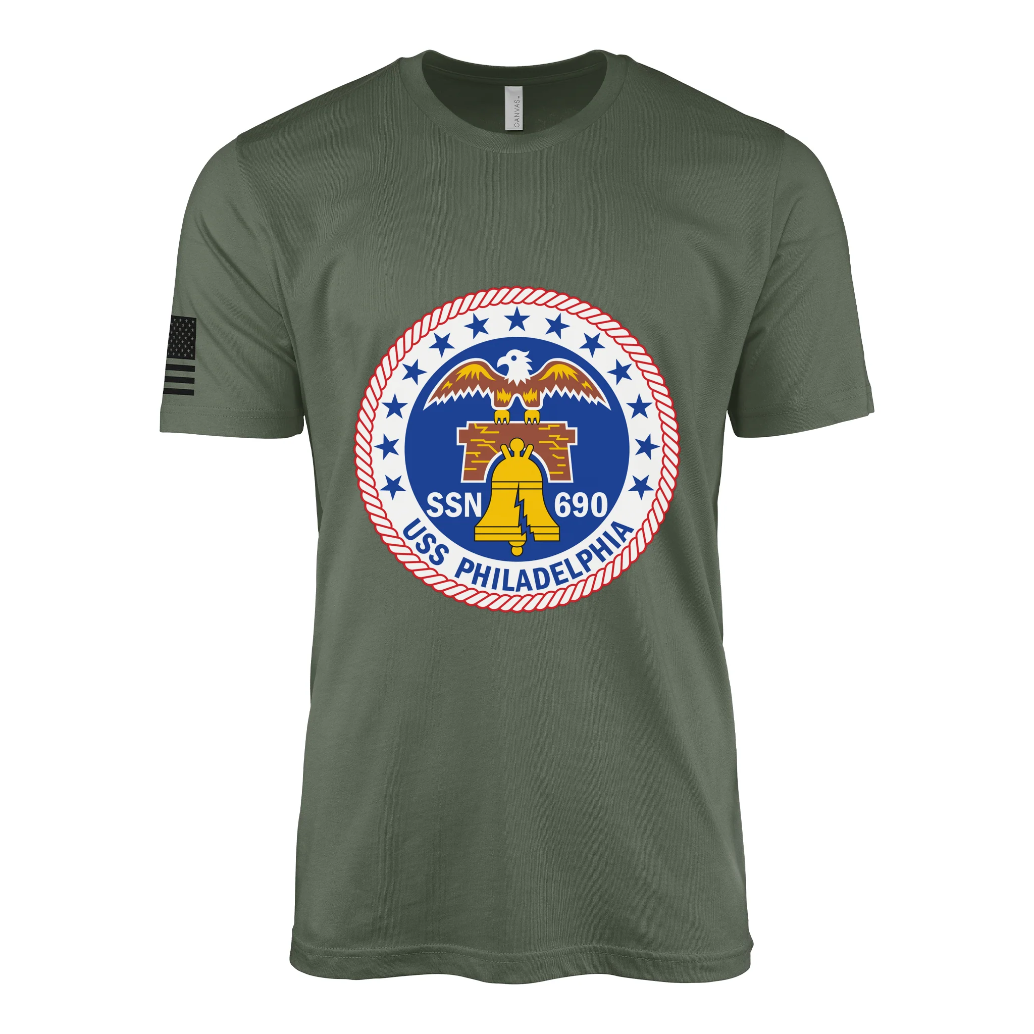 USS Philadelphia (SSN-690) Submarine T-Shirt - Image 4