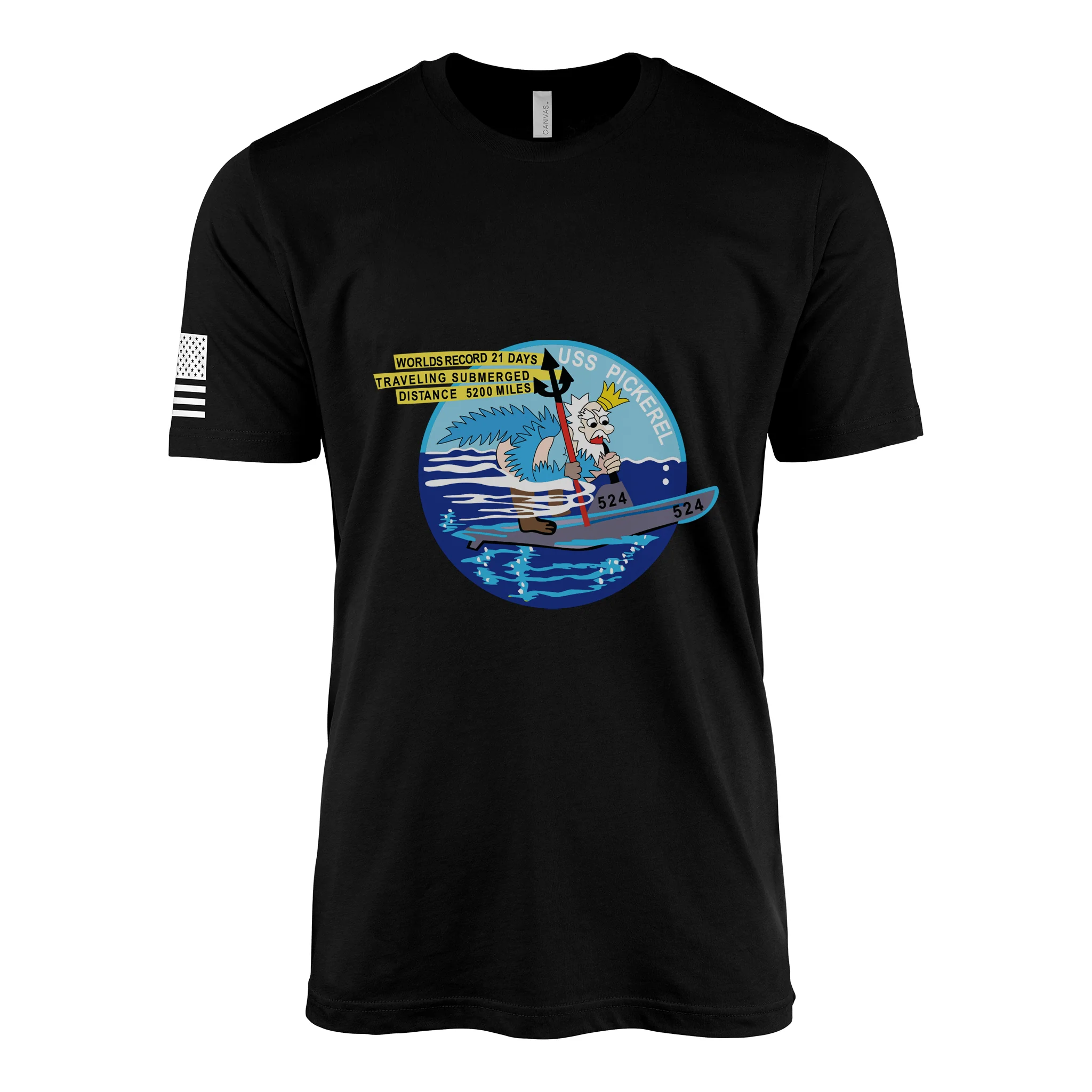 USS Pickerel (SS-524) Submarine T-Shirt - Image 2