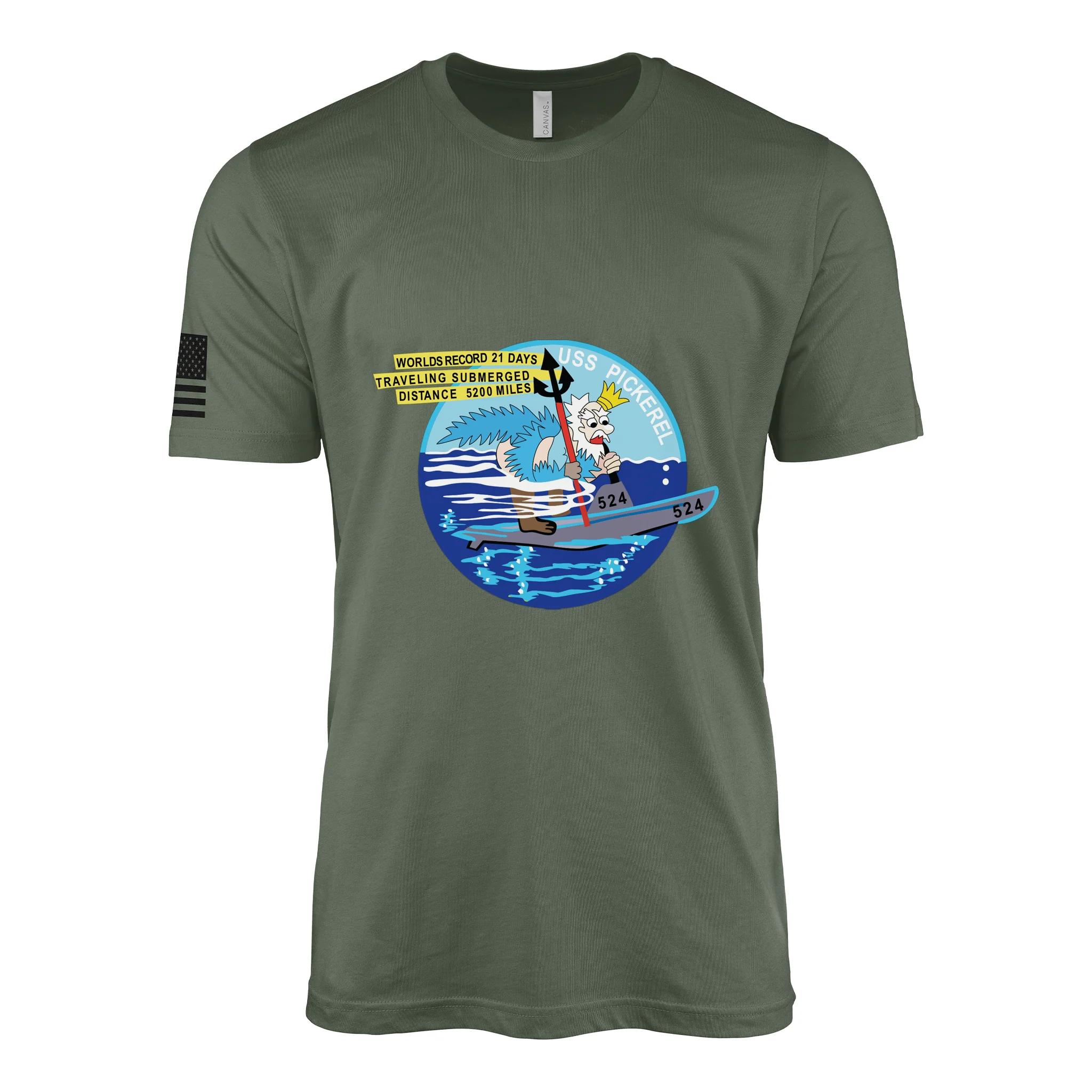 USS Pickerel (SS-524) Submarine T-Shirt - Image 3