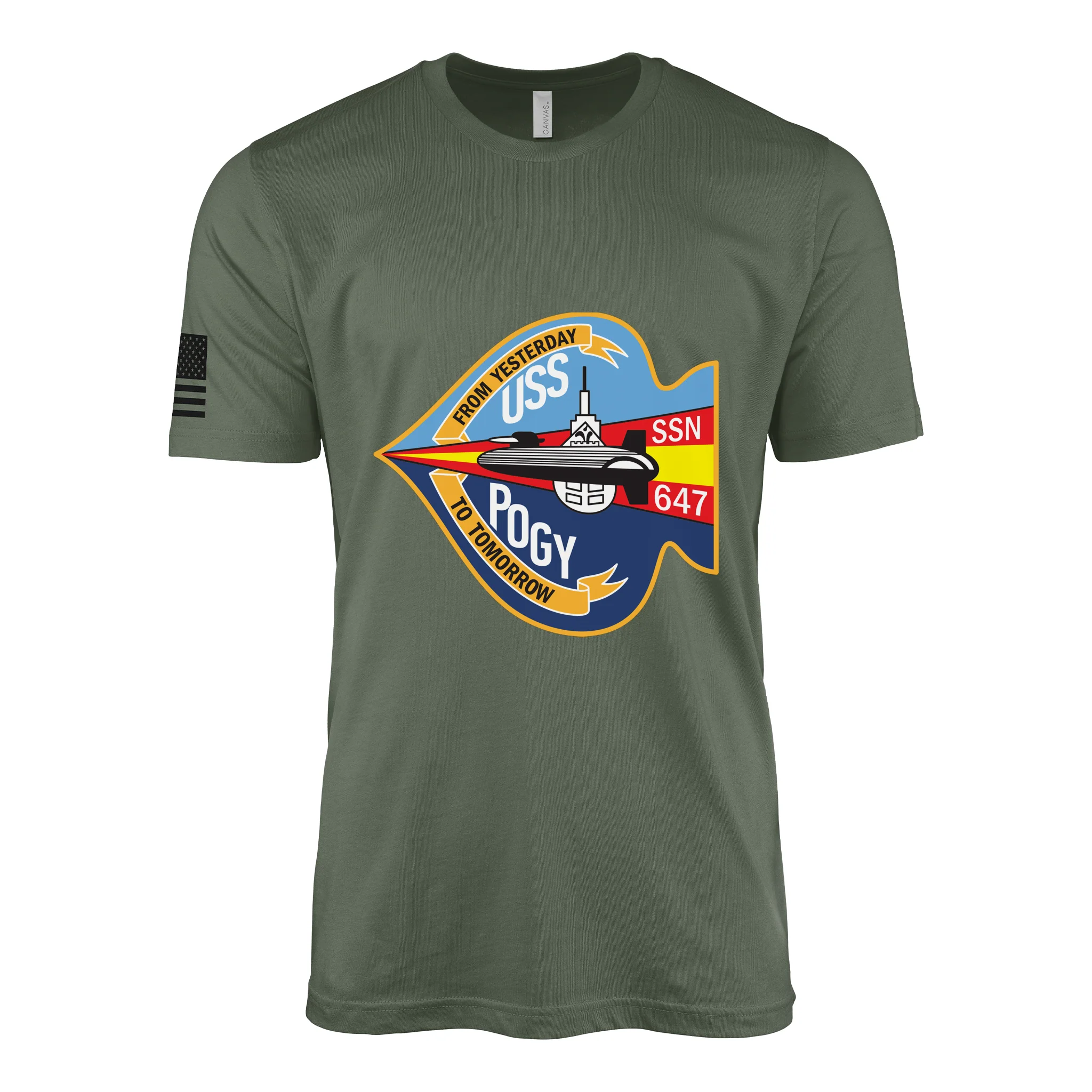 USS Pogy (SSN-647) Submarine T-Shirt - Image 4