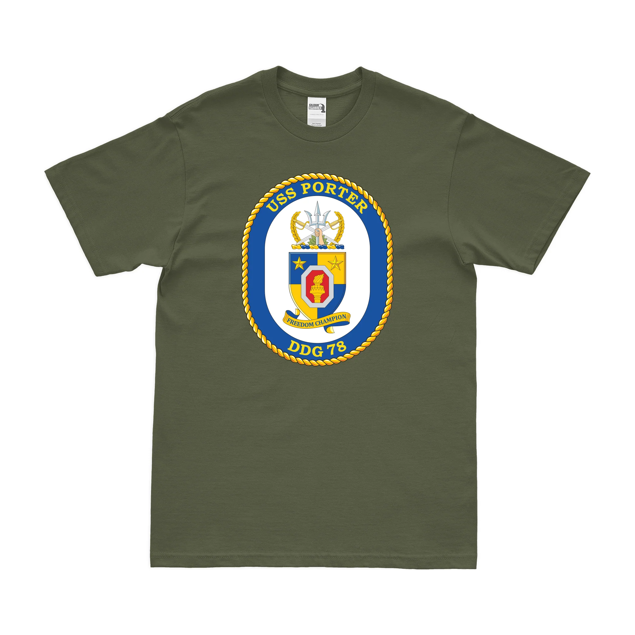 USS Porter (DDG-78) Logo Emblem T-Shirt - Image 2