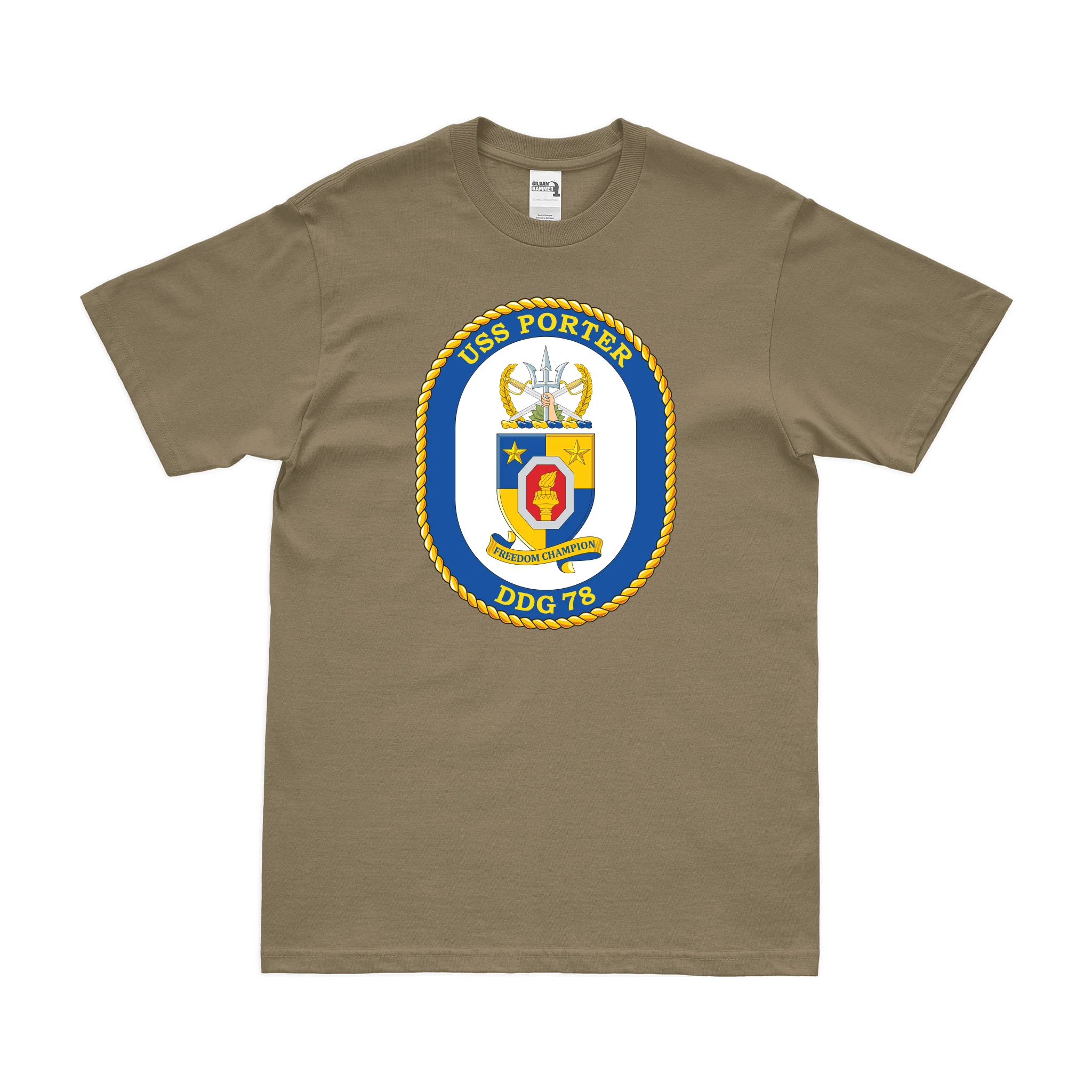 USS Porter (DDG-78) Logo Emblem T-Shirt - Image 3