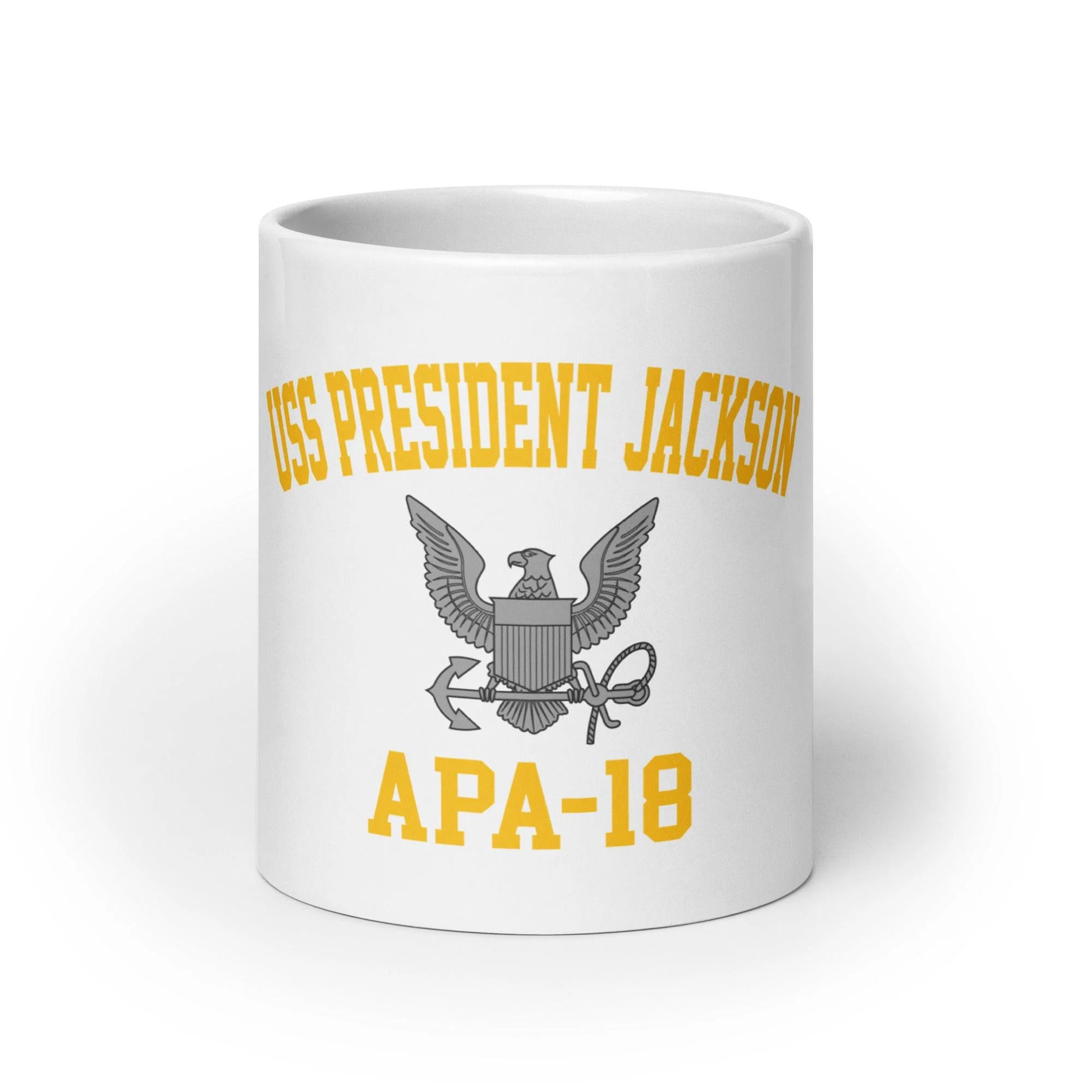 USS President Jackson (APA-18) White Coffee Mug - Image 2