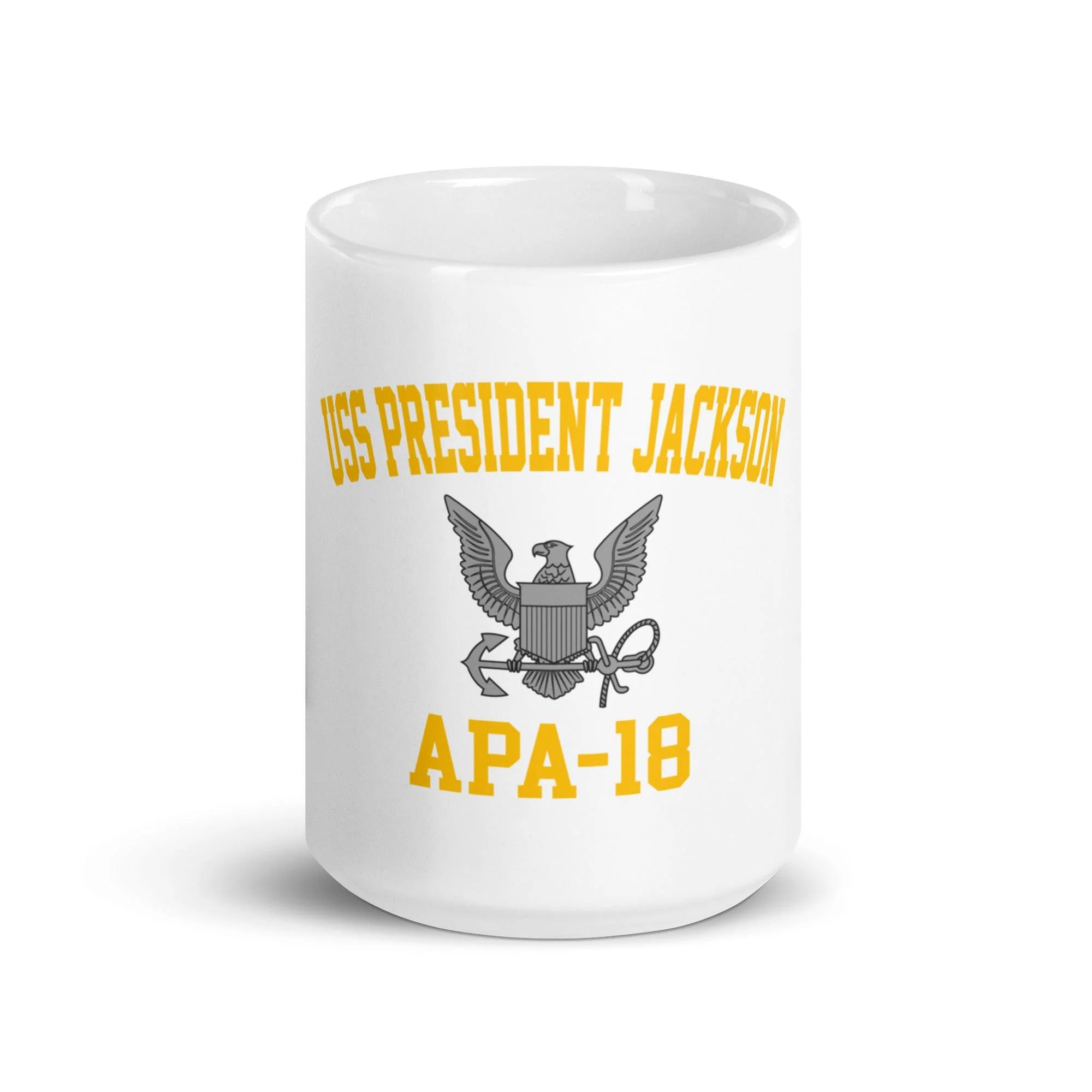 USS President Jackson (APA-18) White Coffee Mug - Image 3