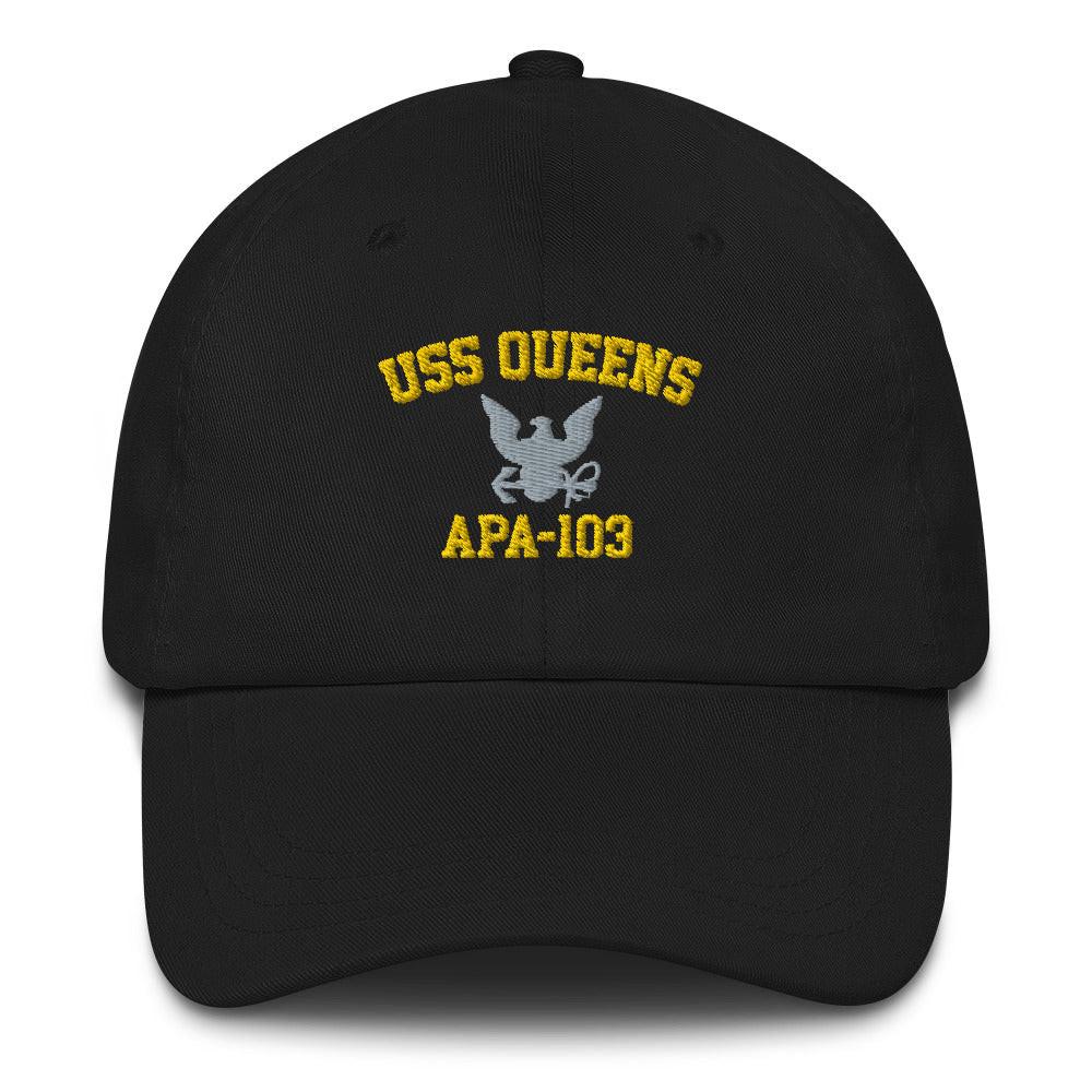 USS Queens (APA-103) Embroidered Dad Hat