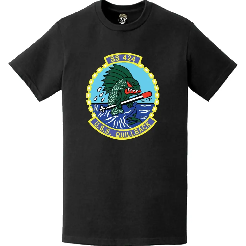 USS Quillback (SS-424) Submarine Logo Emblem Crest T-Shirt