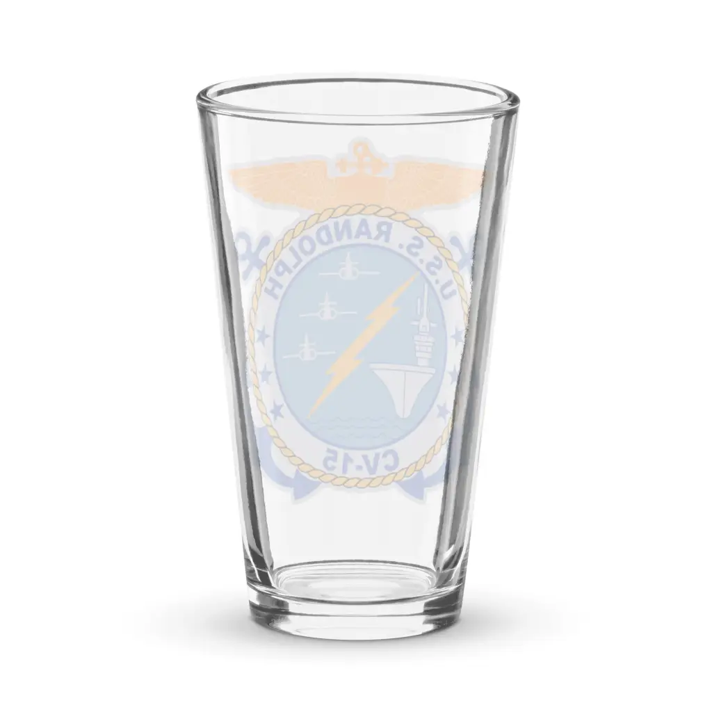 USS Randolph (CV-15) Beer Pint Glass - Image 2
