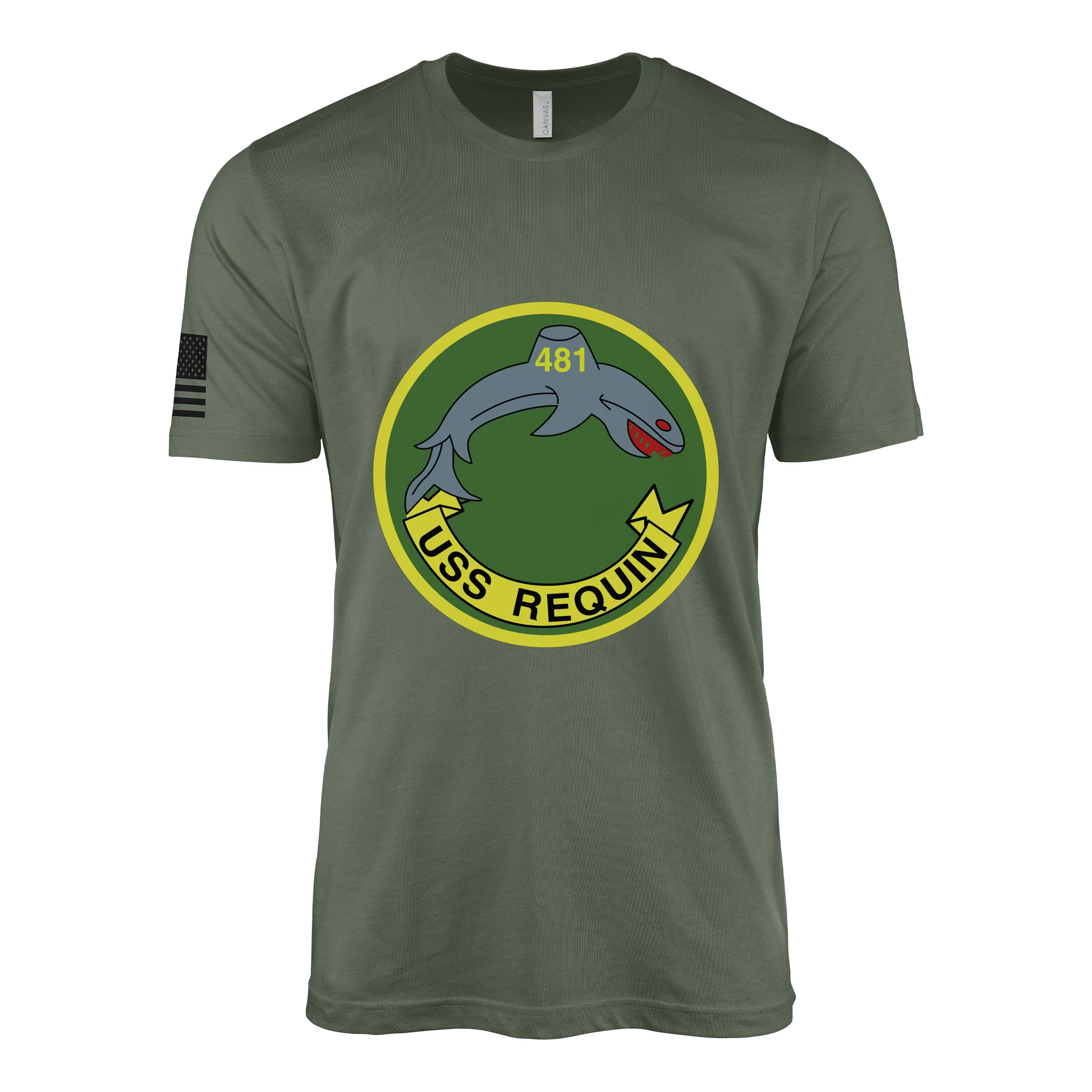 USS Requin (SS-481) Submarine T-Shirt - Image 3