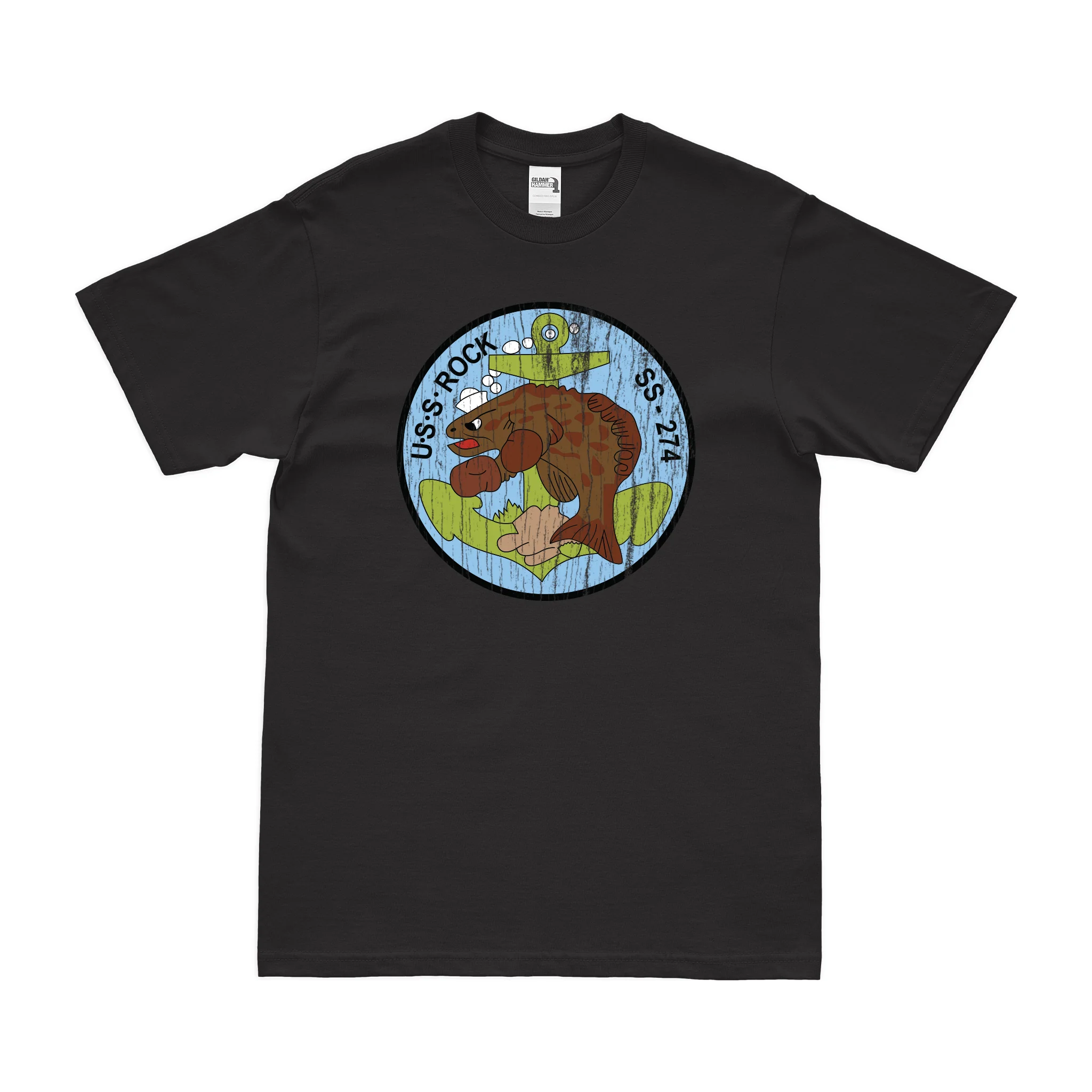 USS Rock (SS-274) Gato-class Submarine T-Shirt - Image 3