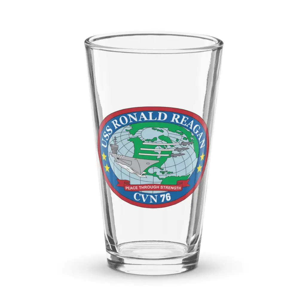USS Ronald Reagan (CVN-76) Beer Pint Glass
