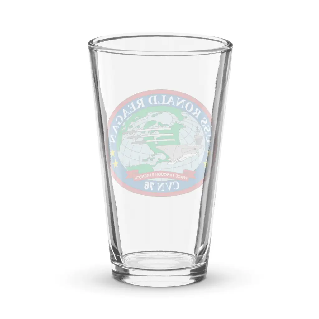 USS Ronald Reagan (CVN-76) Beer Pint Glass - Image 2