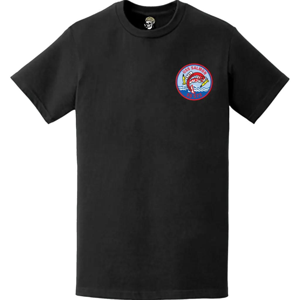 USS Salmon (SS-573) Submarine Left Chest Logo T-Shirt