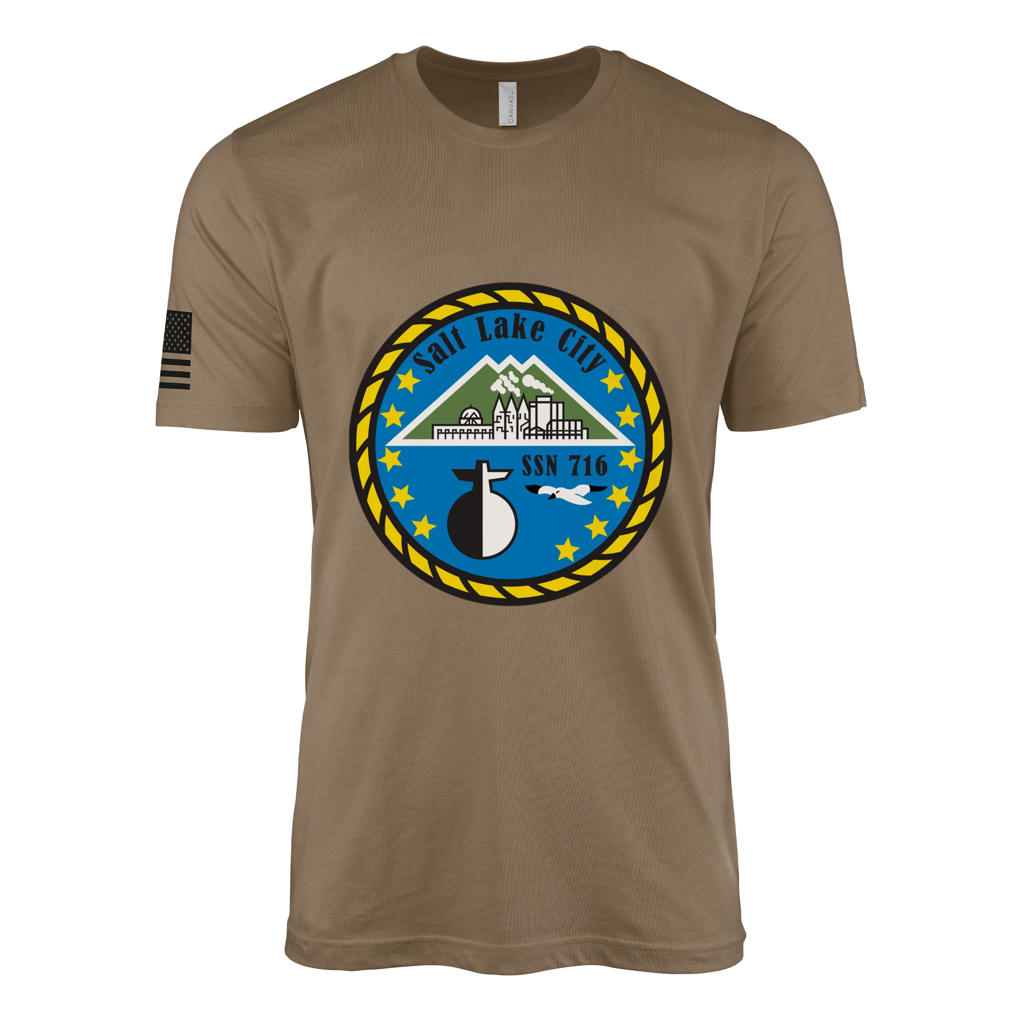 USS Salt Lake City (SSN-716) Submarine T-Shirt - Image 2