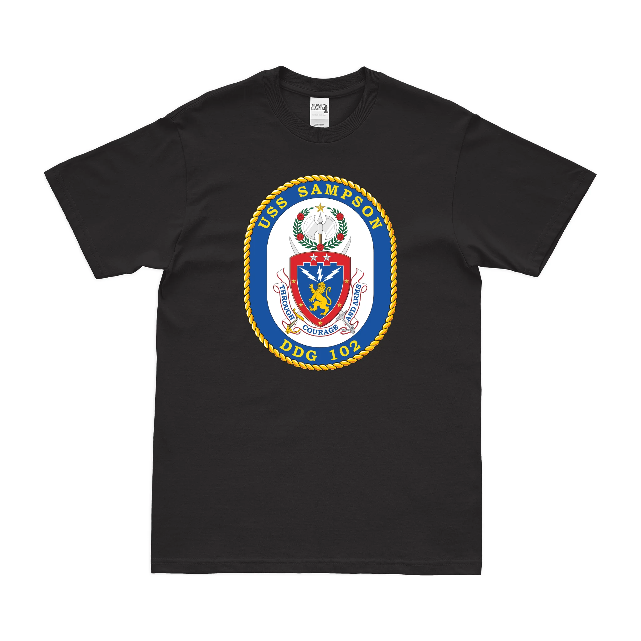 USS Sampson (DDG-102) Logo Emblem T-Shirt