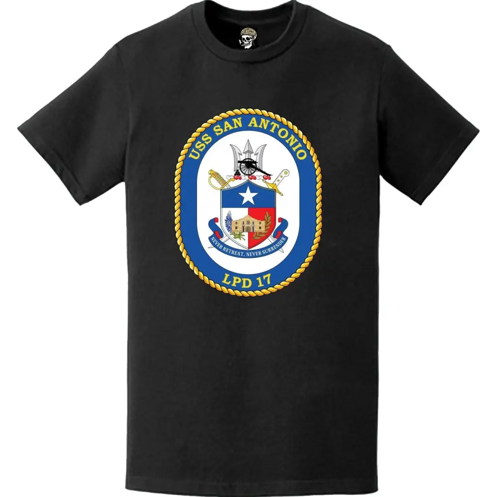USS San Antonio (LPD-17) Ship's Crest Emblem T-Shirt