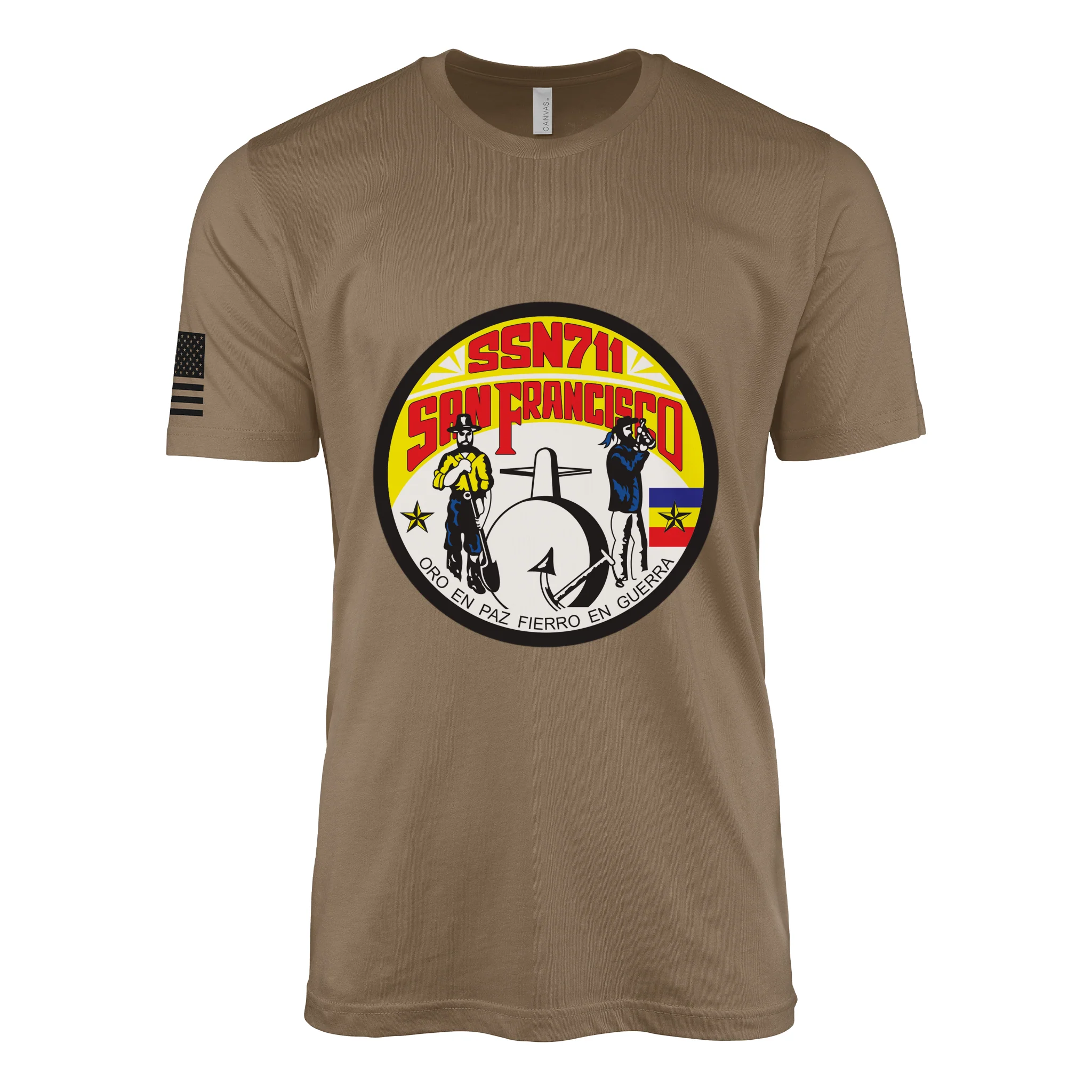 USS San Francisco (SSN-711) Submarine T-Shirt - Image 2