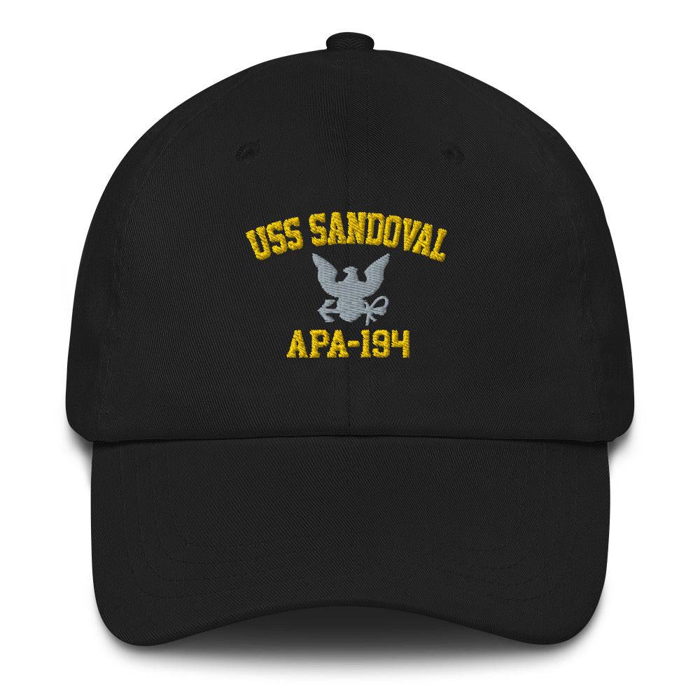USS Sandoval (APA-194) Embroidered Dad Hat