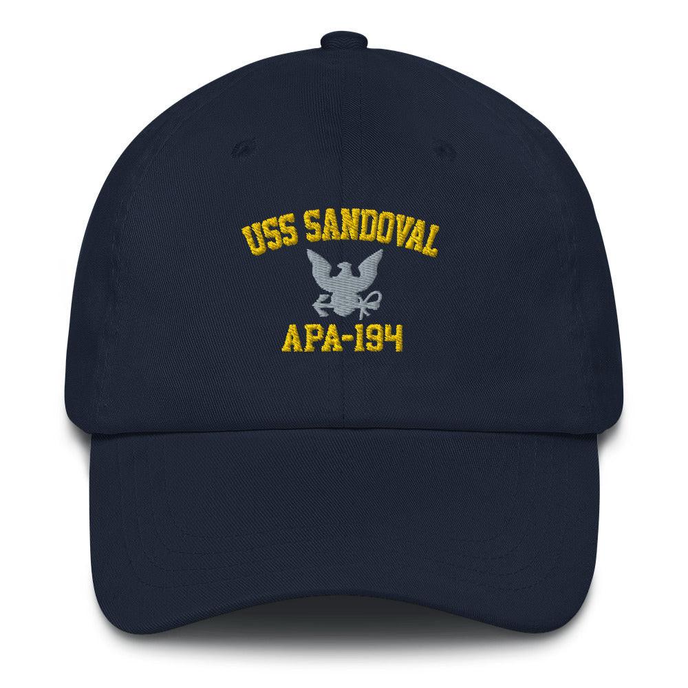 USS Sandoval (APA-194) Embroidered Dad Hat - Image 4