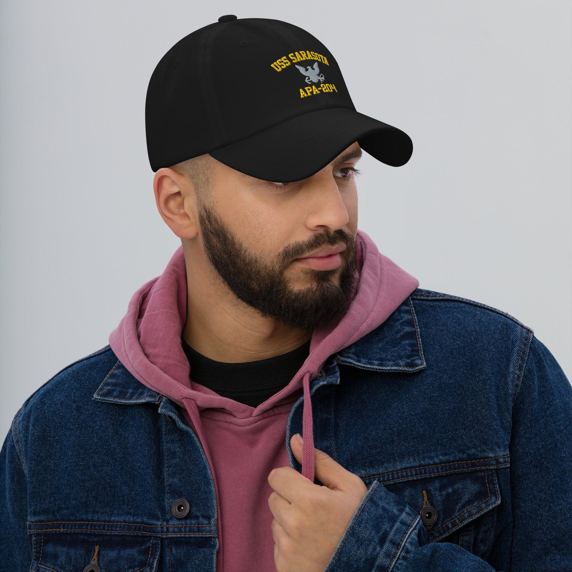 USS Sarasota (APA-204) Embroidered Dad Hat - Image 3