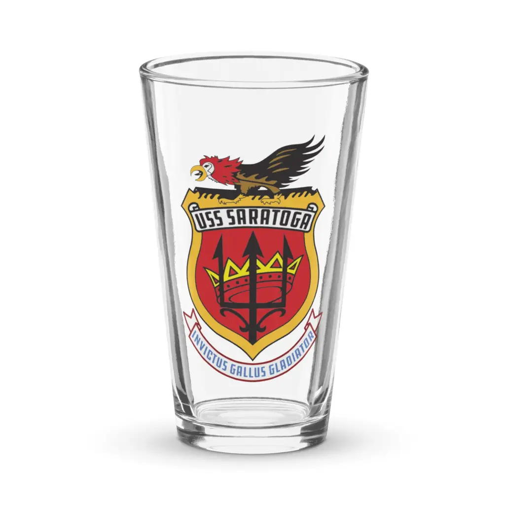 USS Saratoga (CV-60) Beer Pint Glass