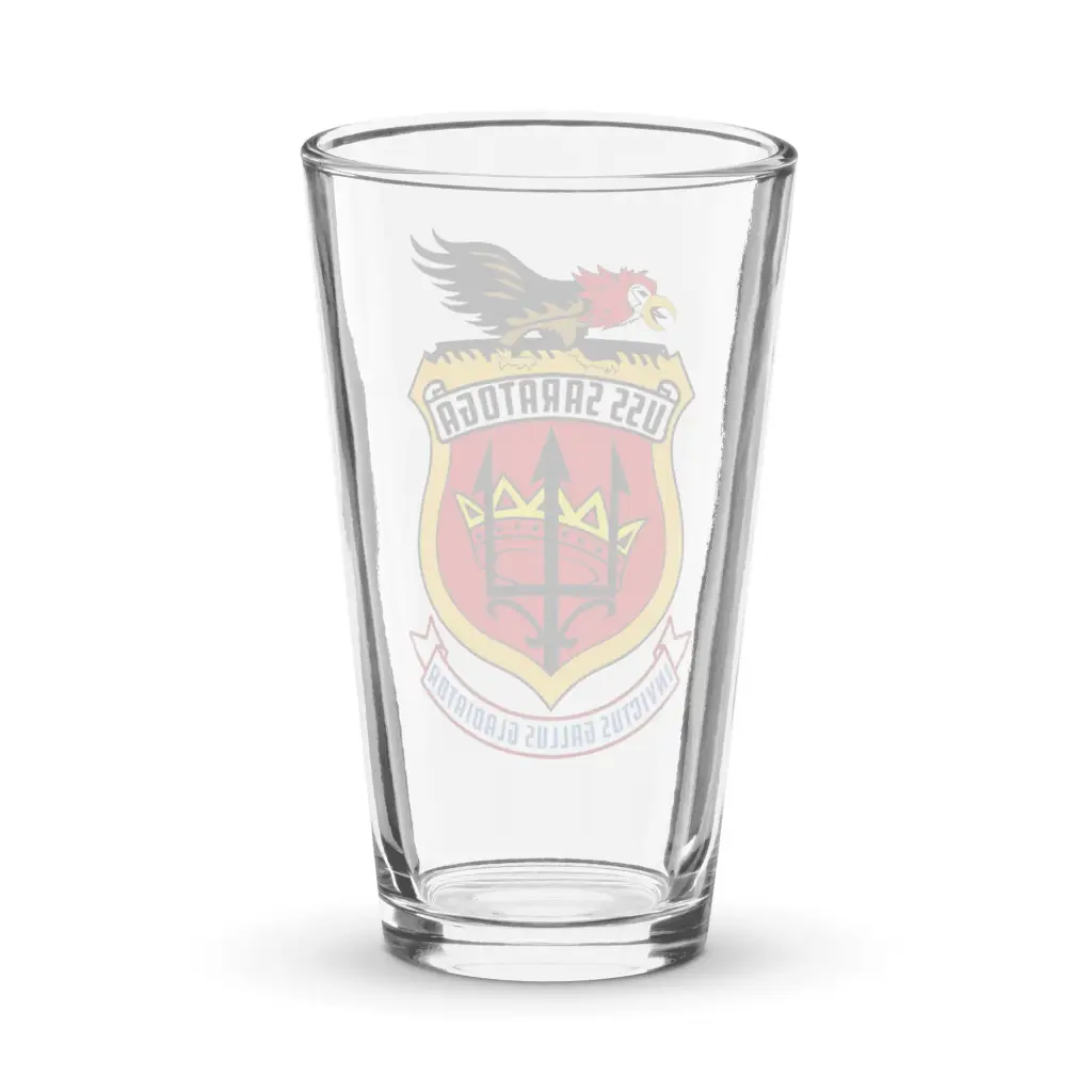 USS Saratoga (CV-60) Beer Pint Glass - Image 2