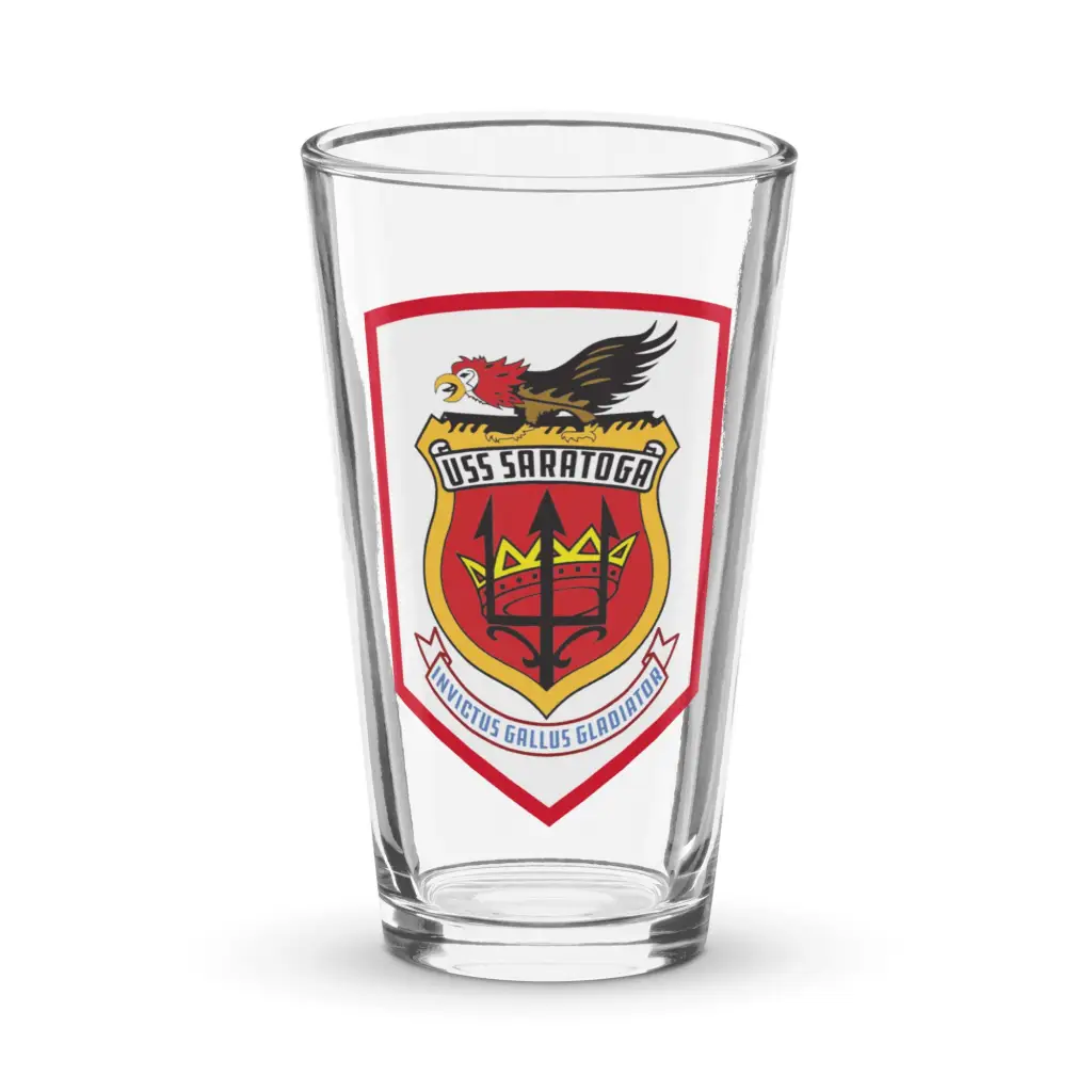 USS Saratoga (CVA-60) Beer Pint Glass